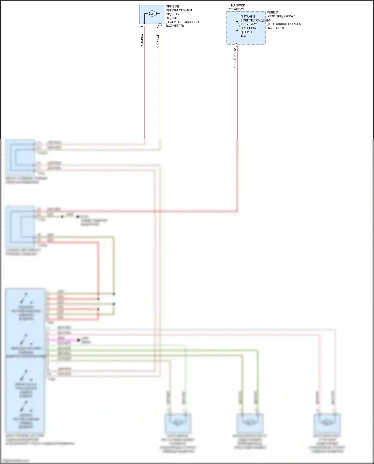 SQ5 Sportback Audi FY (2020-2024): Электросхема сидений (1 из 2) 