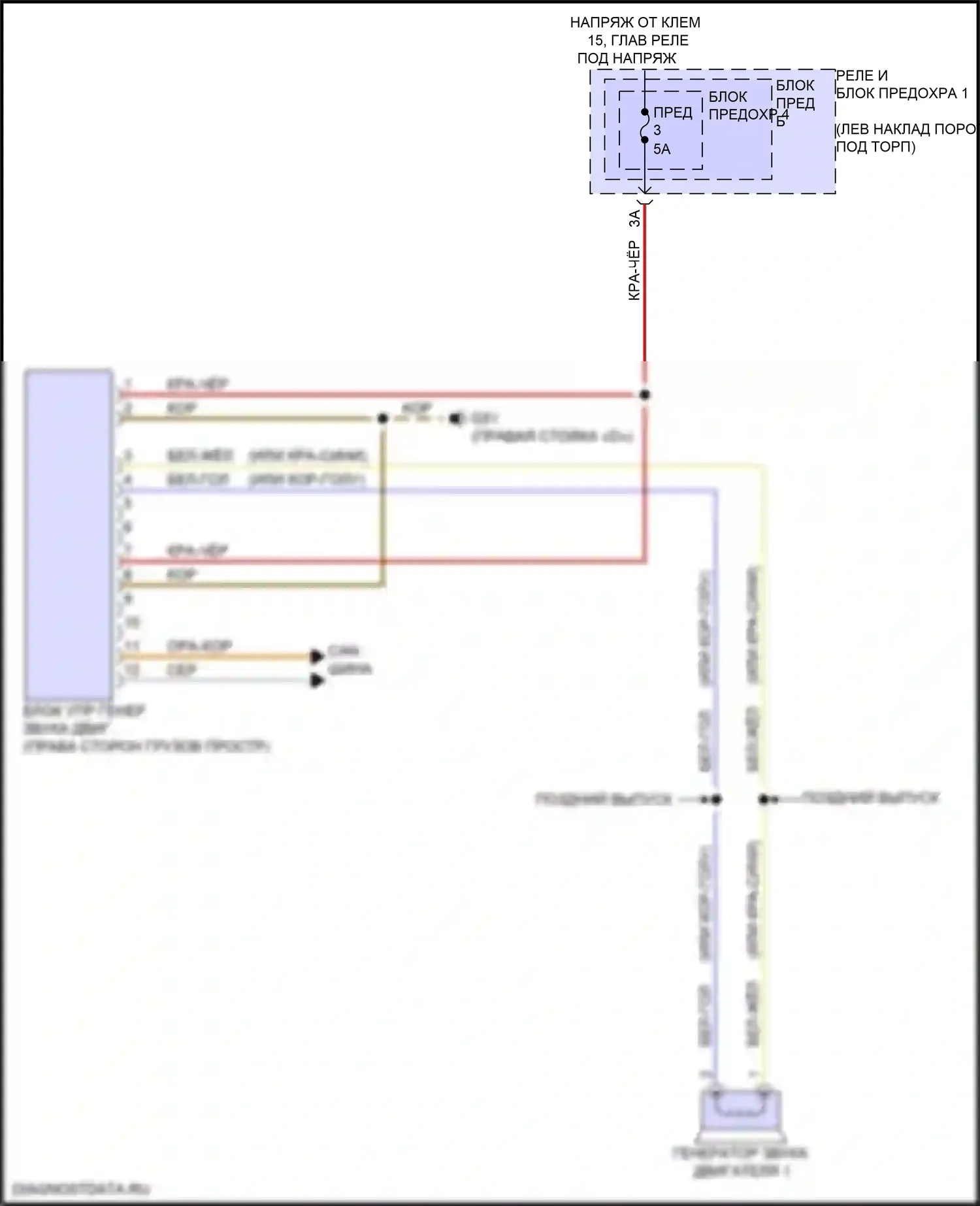 SQ5 Audi II рестайлинг (2020-2024): Электросхема активных управление кузовом и подвеской, без варианта s 