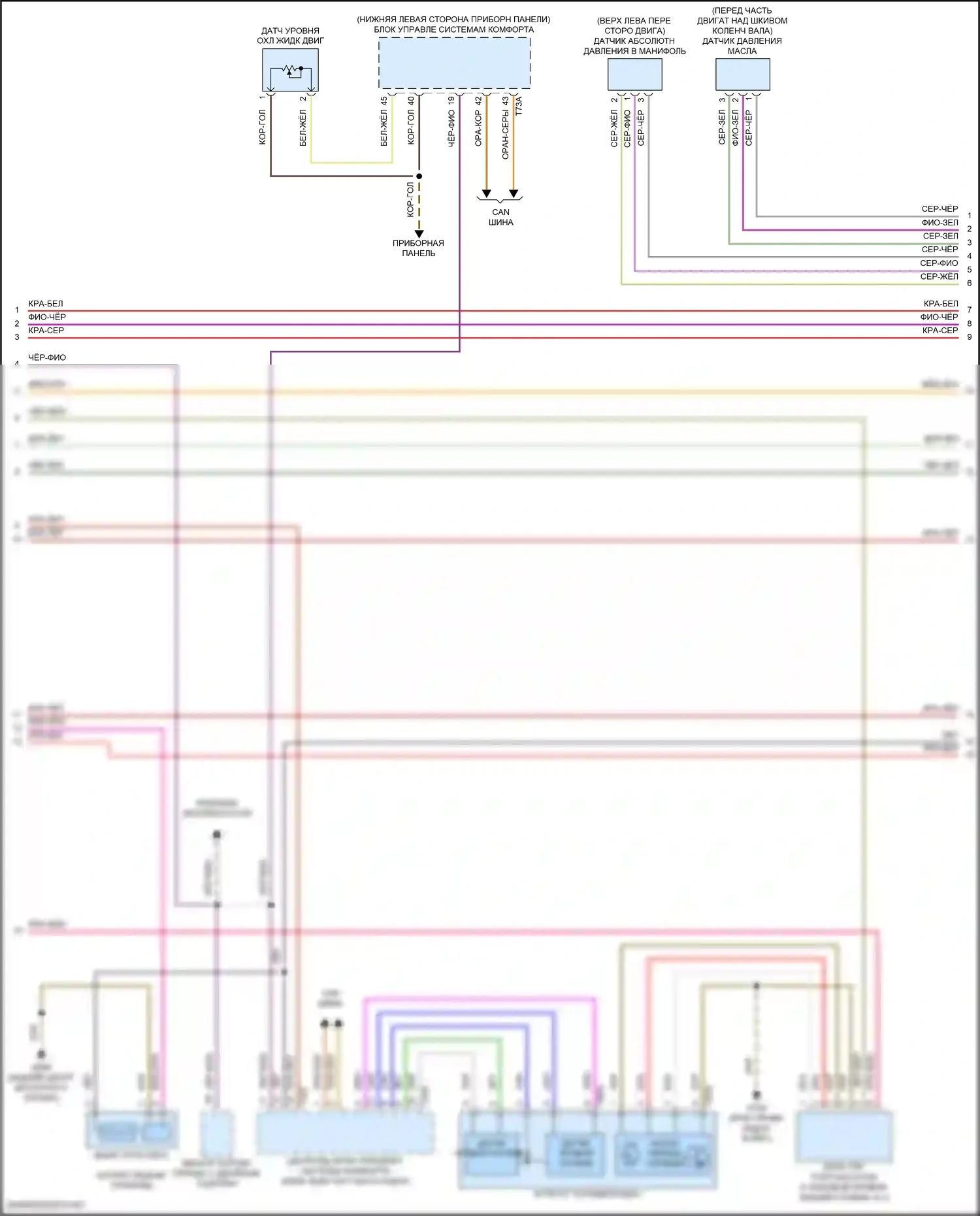 SQ5 Audi II рестайлинг (2020-2024): Электросхема двигателя 3,0л турбо (3 из 10) 