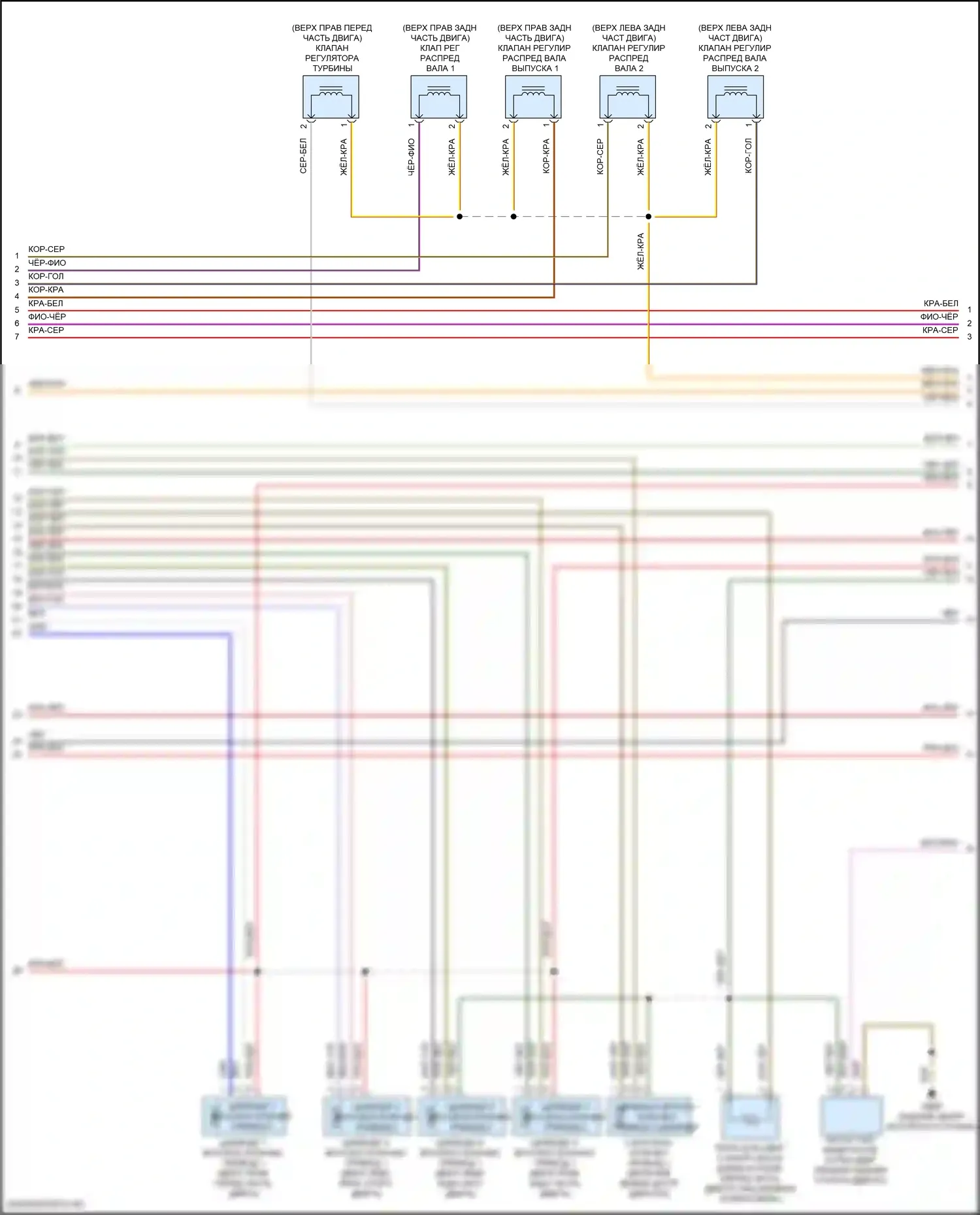 SQ5 Audi II рестайлинг (2020-2024): Электросхема двигателя 3,0л турбо (5 из 10) 