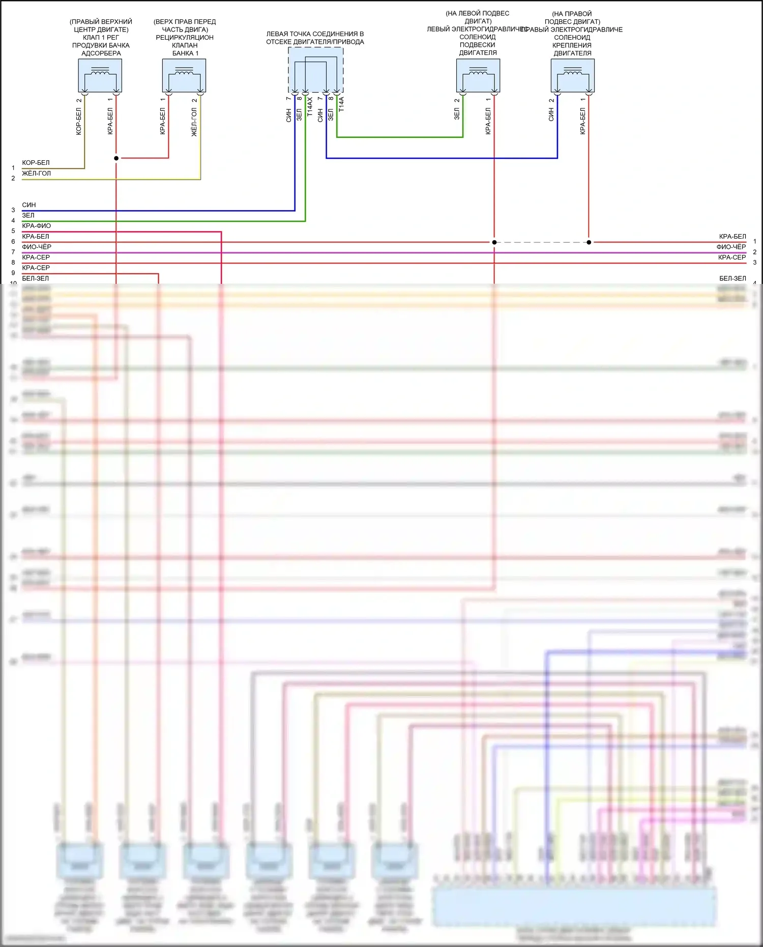 SQ5 Audi II рестайлинг (2020-2024): Электросхема двигателя 3,0л турбо (8 из 10) 