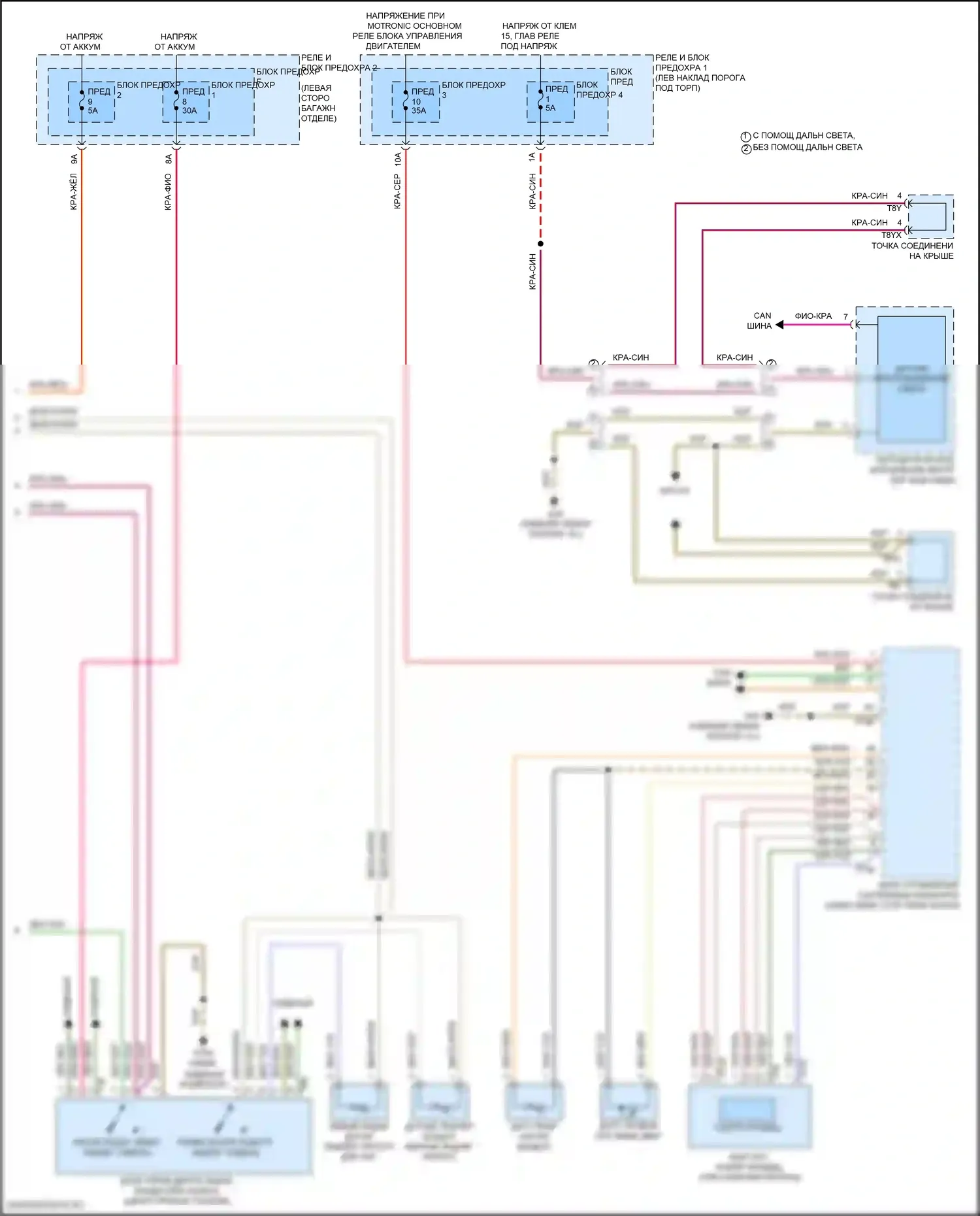 SQ5 Audi II рестайлинг (2020-2024): Электросхема климат контроля, без climat (3 из 5) 