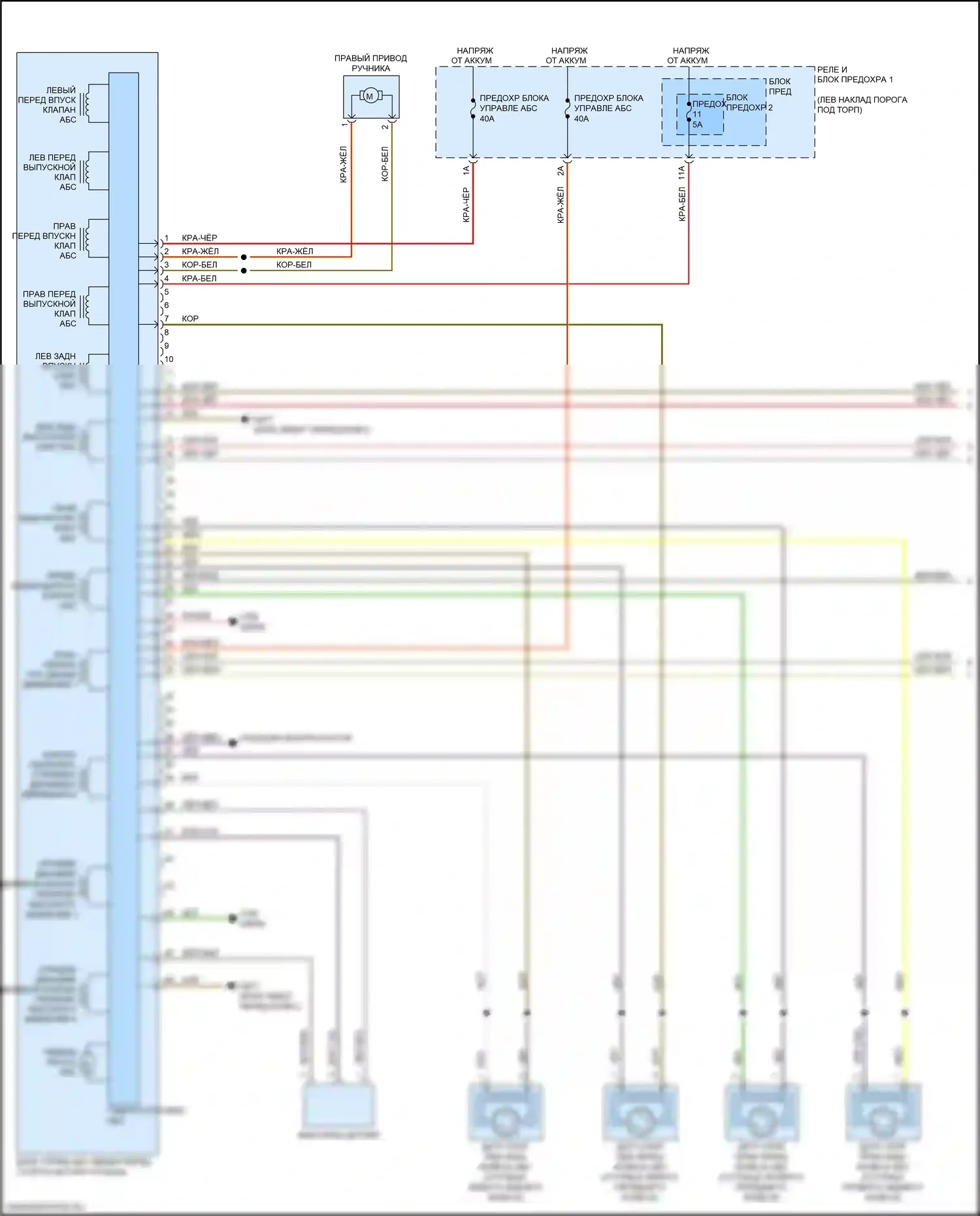 SQ5 Audi II (2017-2020): Антиблокировочная система abs электросхема (1 из 3) 