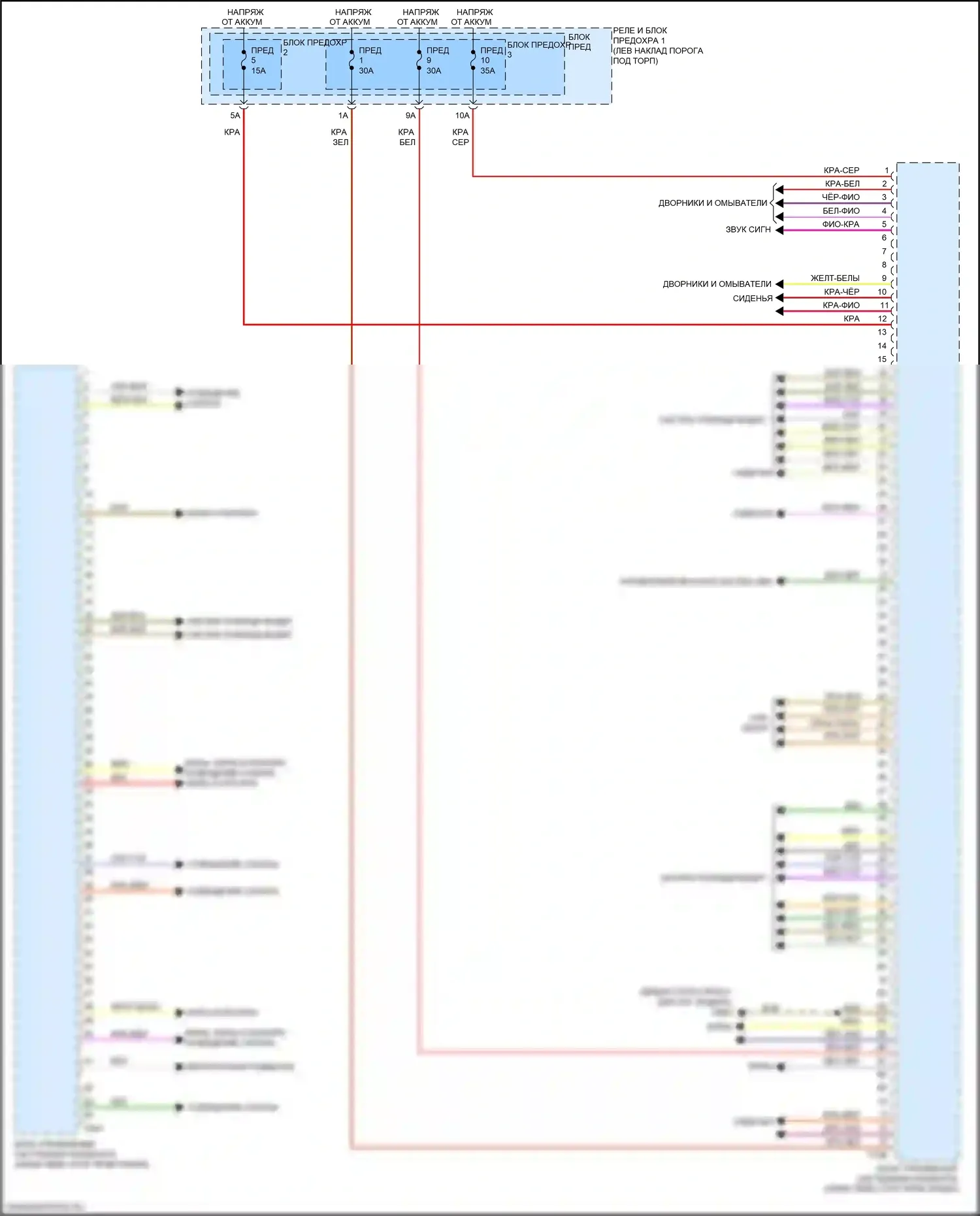 SQ5 Audi II (2017-2020): Электросхема блока управления системами комфорта (2 из 2) 
