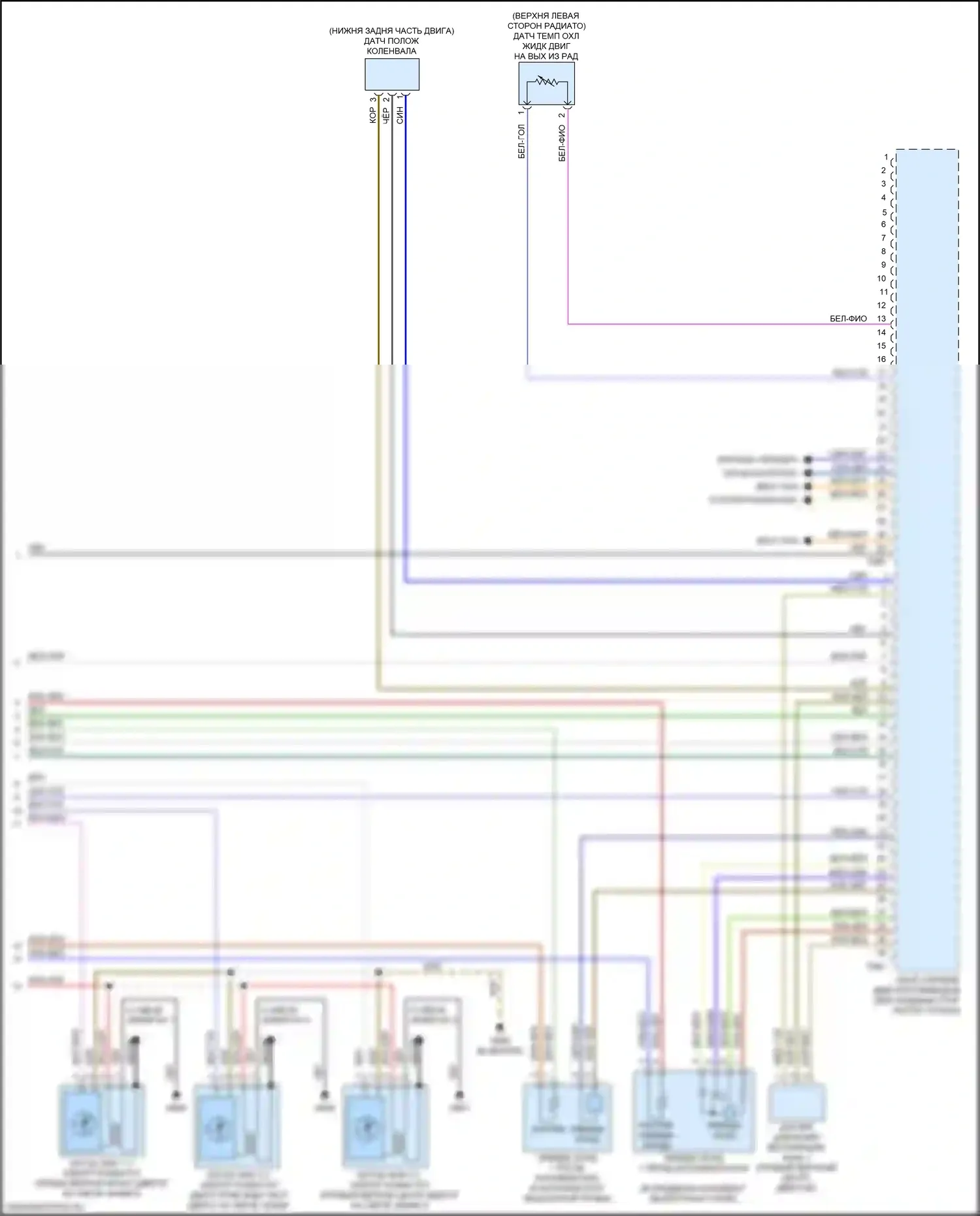 SQ5 Audi II (2017-2020): Электросхема двигателя 3.0л турбо, электросхема органов управления двигателем (10 из 10) 