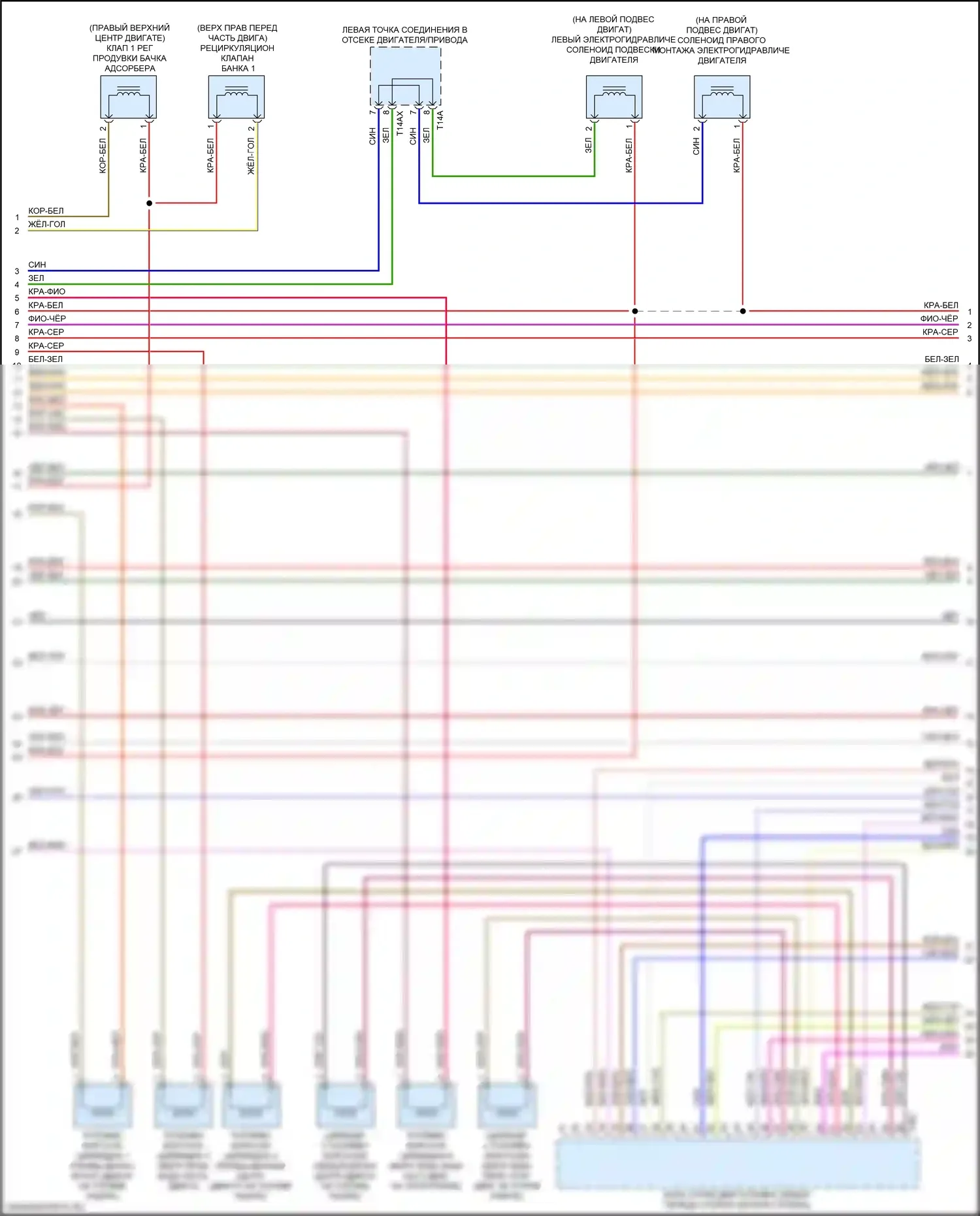 SQ5 Audi II (2017-2020): Электросхема двигателя 3.0л турбо, электросхема органов управления двигателем (8 из 10) 