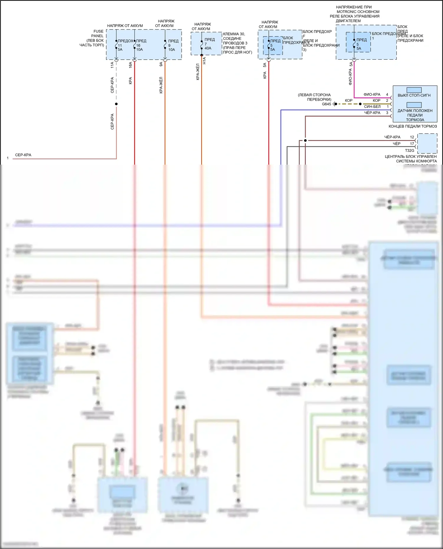 SQ7 Audi 4M рестайлинг (2019-2024): Антиблокировочная система abs электросхема (3 из 3) 