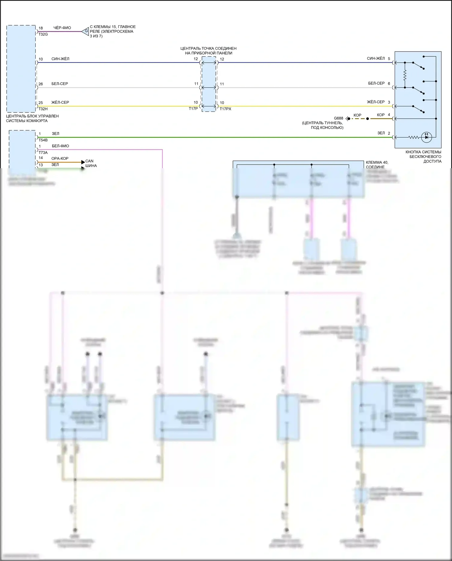 SQ7 Audi 4M рестайлинг (2019-2024): Электросхема блока предохранителей реле (2 из 7) 