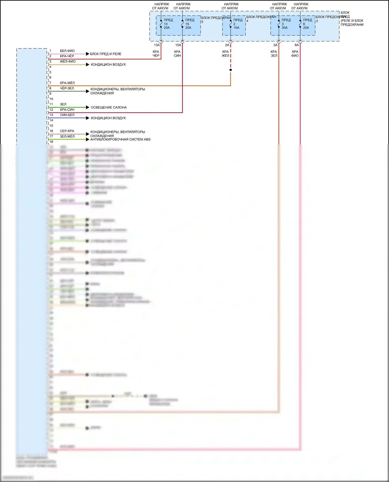 SQ7 Audi 4M рестайлинг (2019-2024): Электросхема блока управления системами комфорта (2 из 2) 