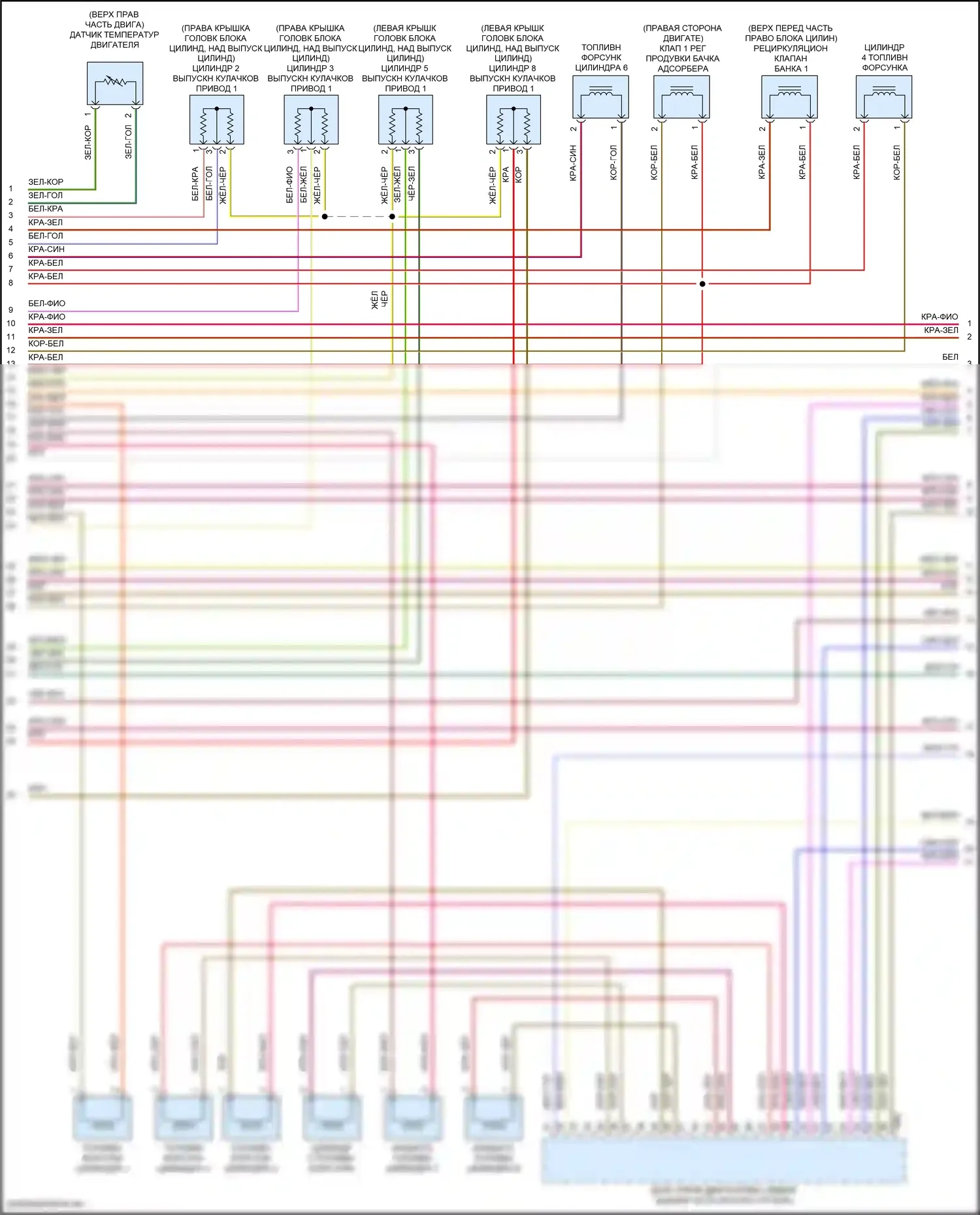 SQ7 Audi 4M рестайлинг (2019-2024): Электросхема двигателя 4.0l turbo hybrid (10 из 12) 