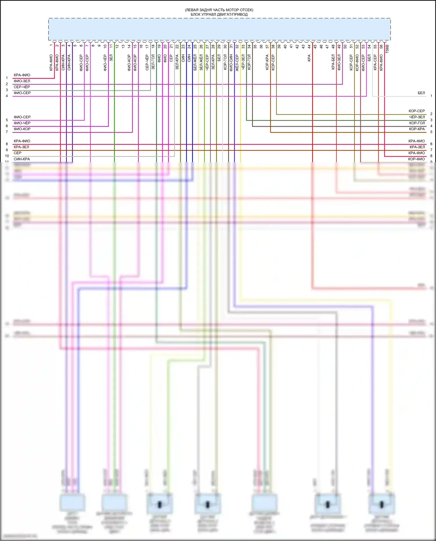 SQ7 Audi 4M рестайлинг (2019-2024): Электросхема двигателя 4.0l turbo hybrid (5 из 12) 