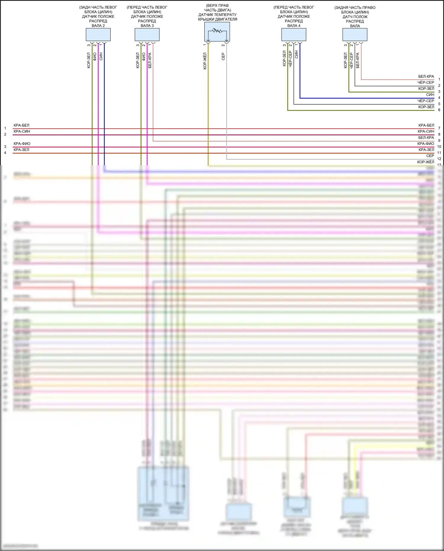 SQ7 Audi 4M рестайлинг (2019-2024): Электросхема двигателя 4.0l turbo hybrid (8 из 12) 