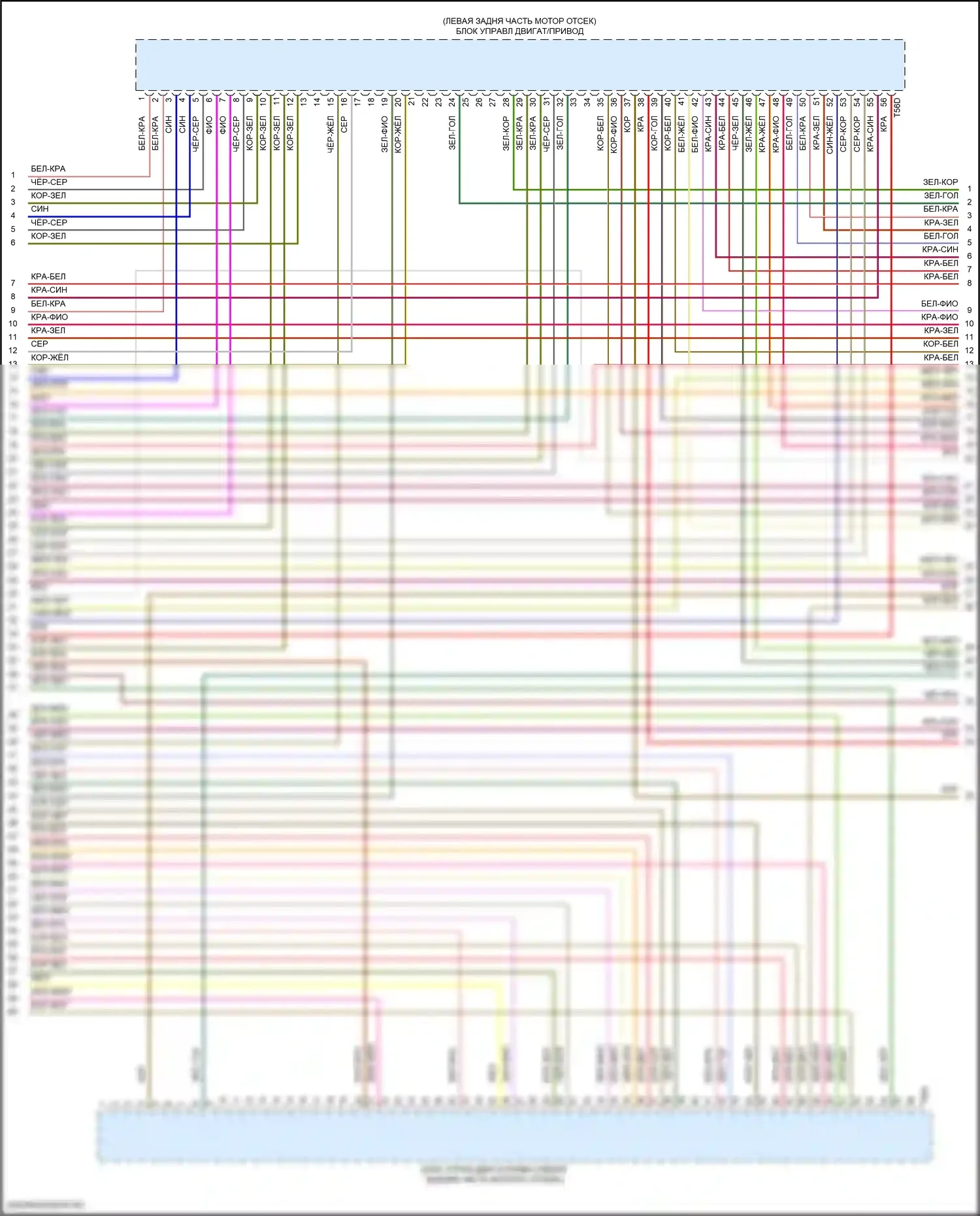 SQ7 Audi 4M рестайлинг (2019-2024): Электросхема двигателя 4.0l turbo hybrid (9 из 12) 
