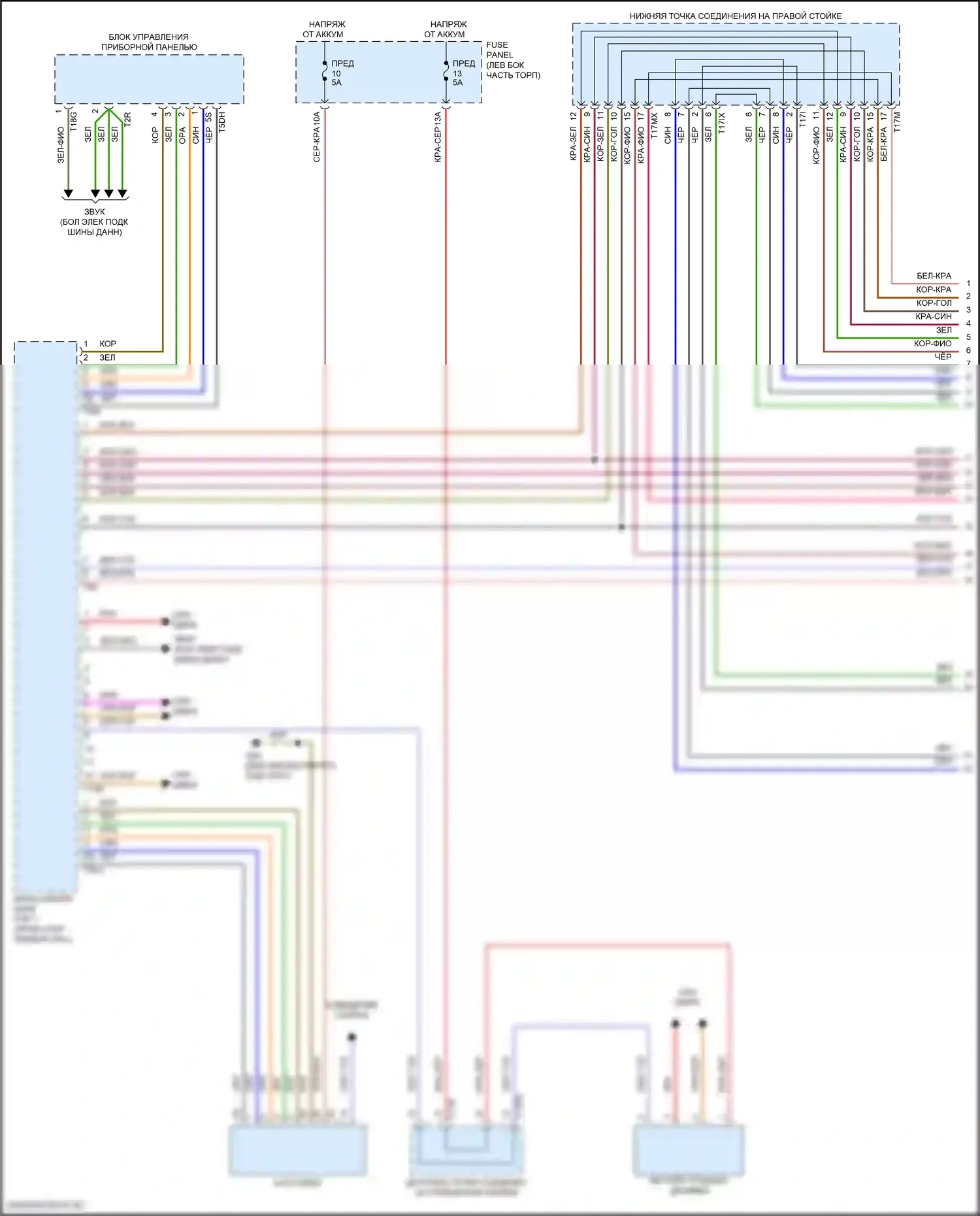 SQ7 Audi 4M рестайлинг (2019-2024): Электросхема магнитолы, без усилителя (1 из 6) 