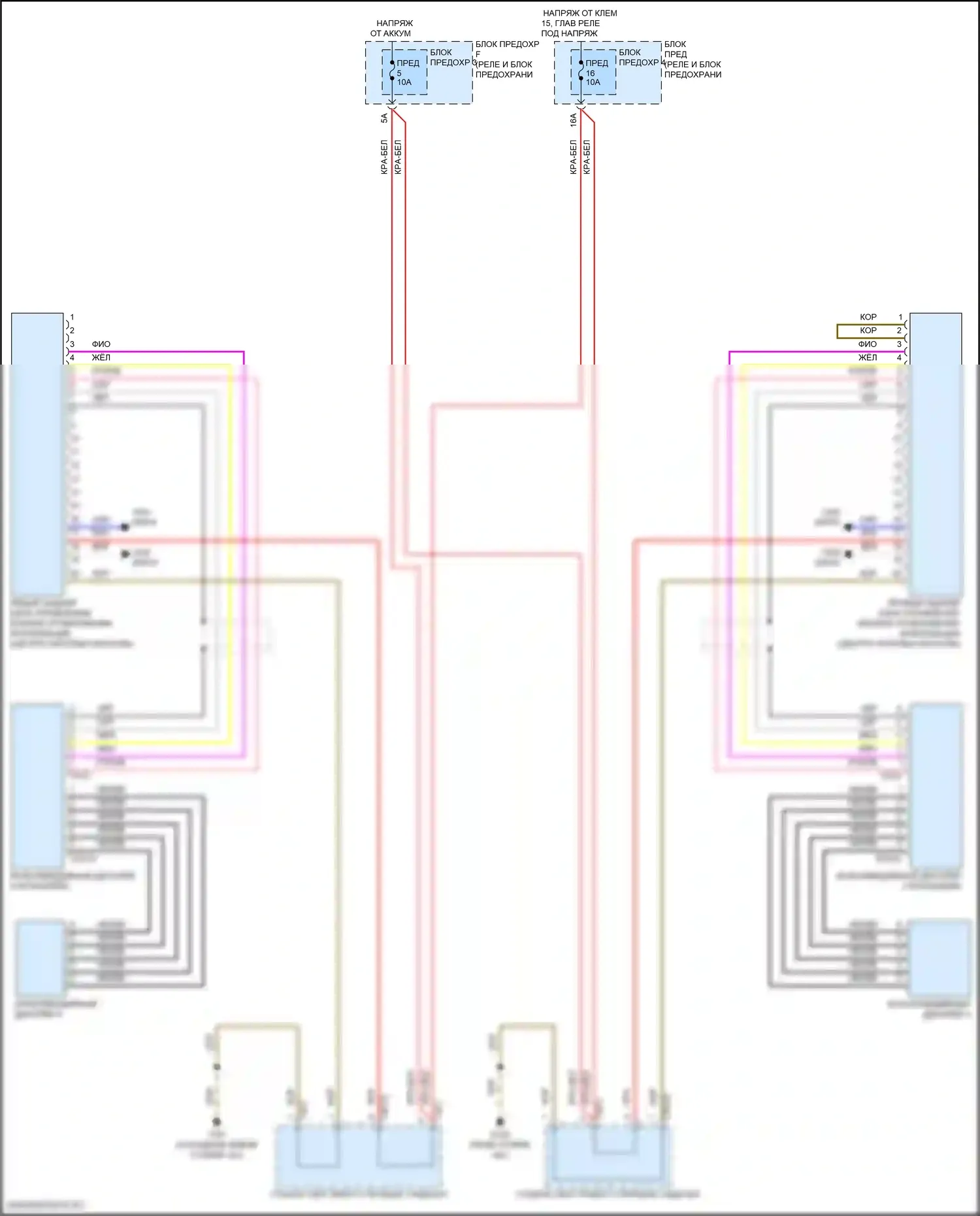 SQ7 Audi 4M рестайлинг (2019-2024): Электросхема мультимедий заднего сиденья 