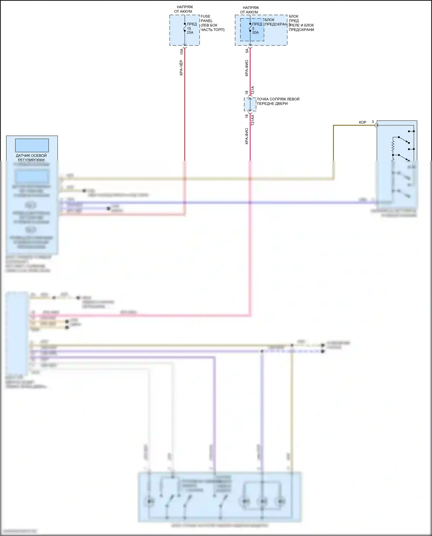 SQ7 Audi 4M рестайлинг (2019-2024): Электросхема памяти рулевой колонки 