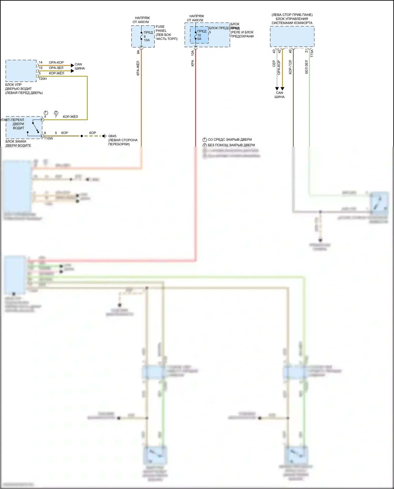 SQ7 Audi 4M рестайлинг (2019-2024): Электросхема утора 