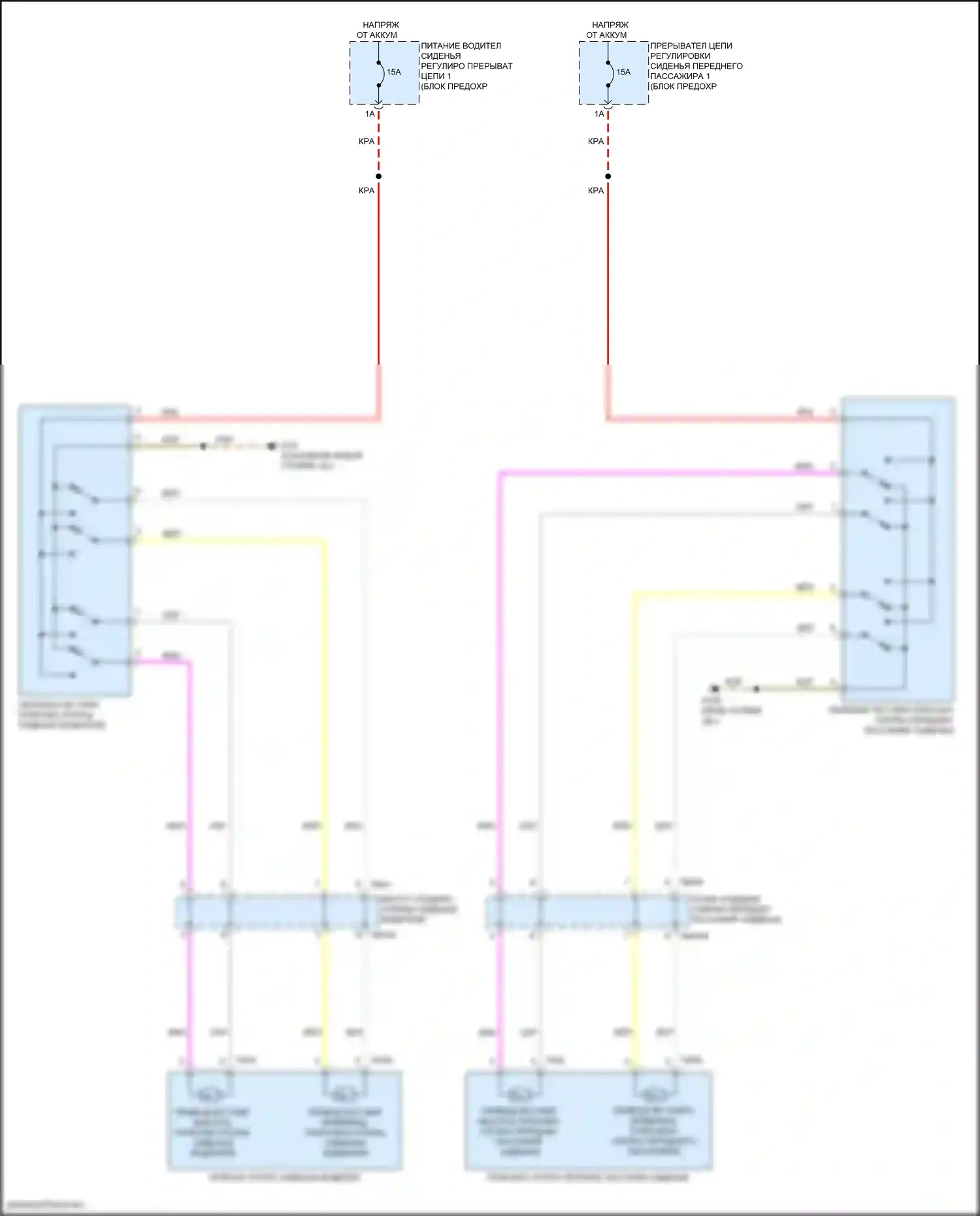 SQ7 Audi 4M рестайлинг (2019-2024): Поясничная электросхема, с вентиляцией 