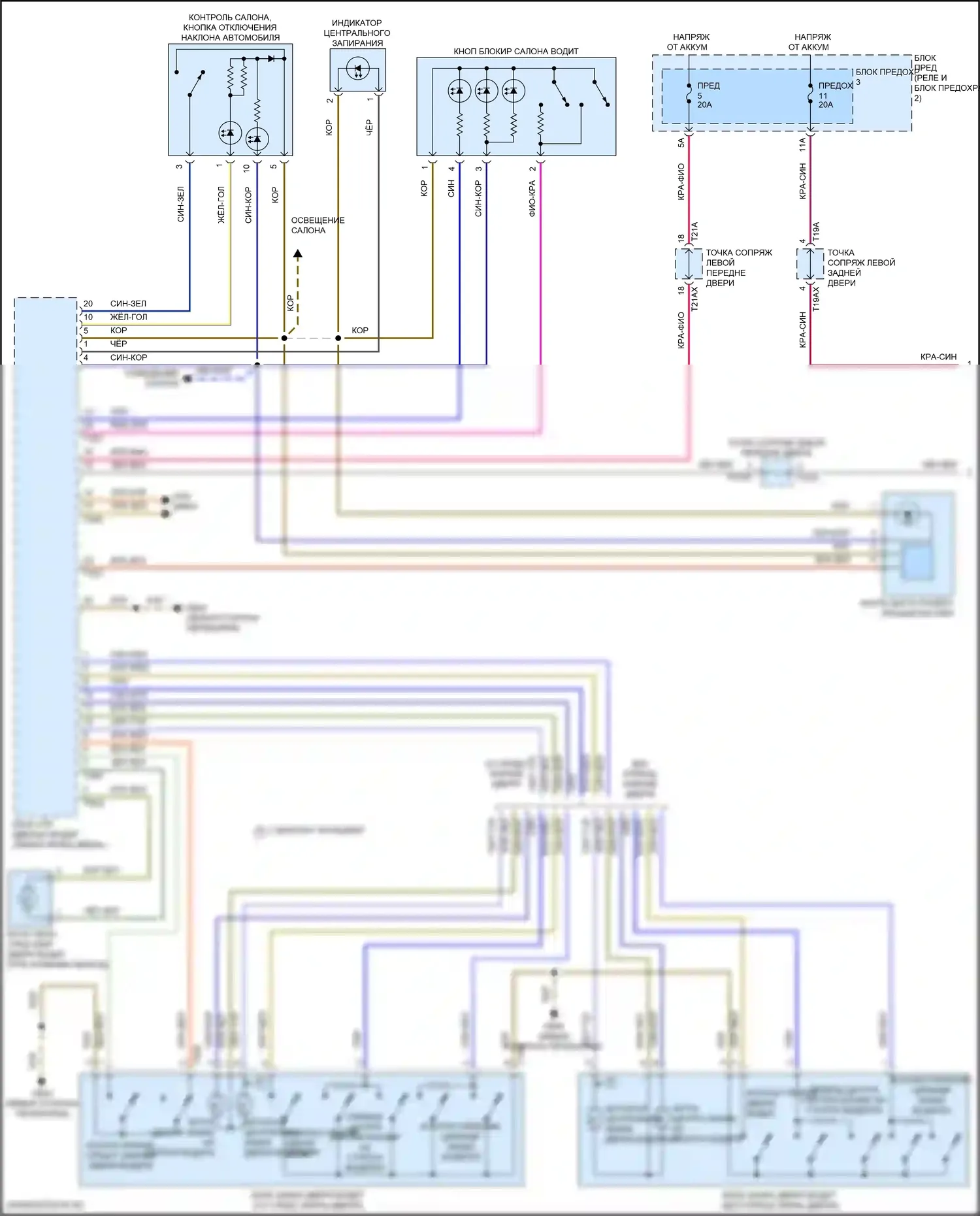 SQ7 Audi 4M рестайлинг (2019-2024): Сигнализации электросхема (1 из 6) 