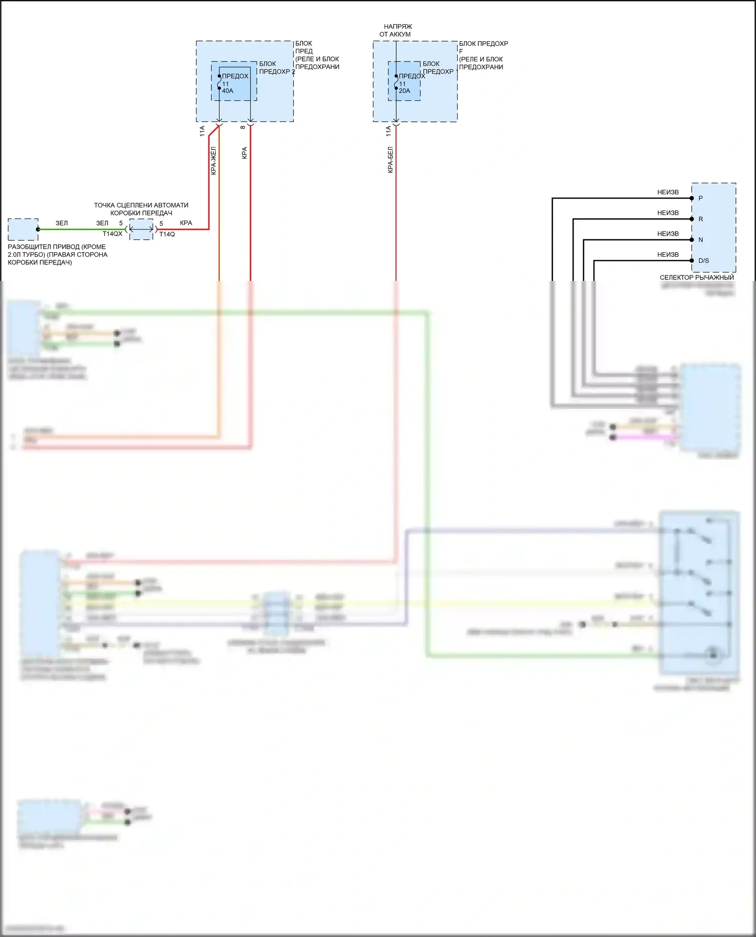 SQ7 Audi 4M рестайлинг (2019-2024): Электросхема стартера (2 из 2) 