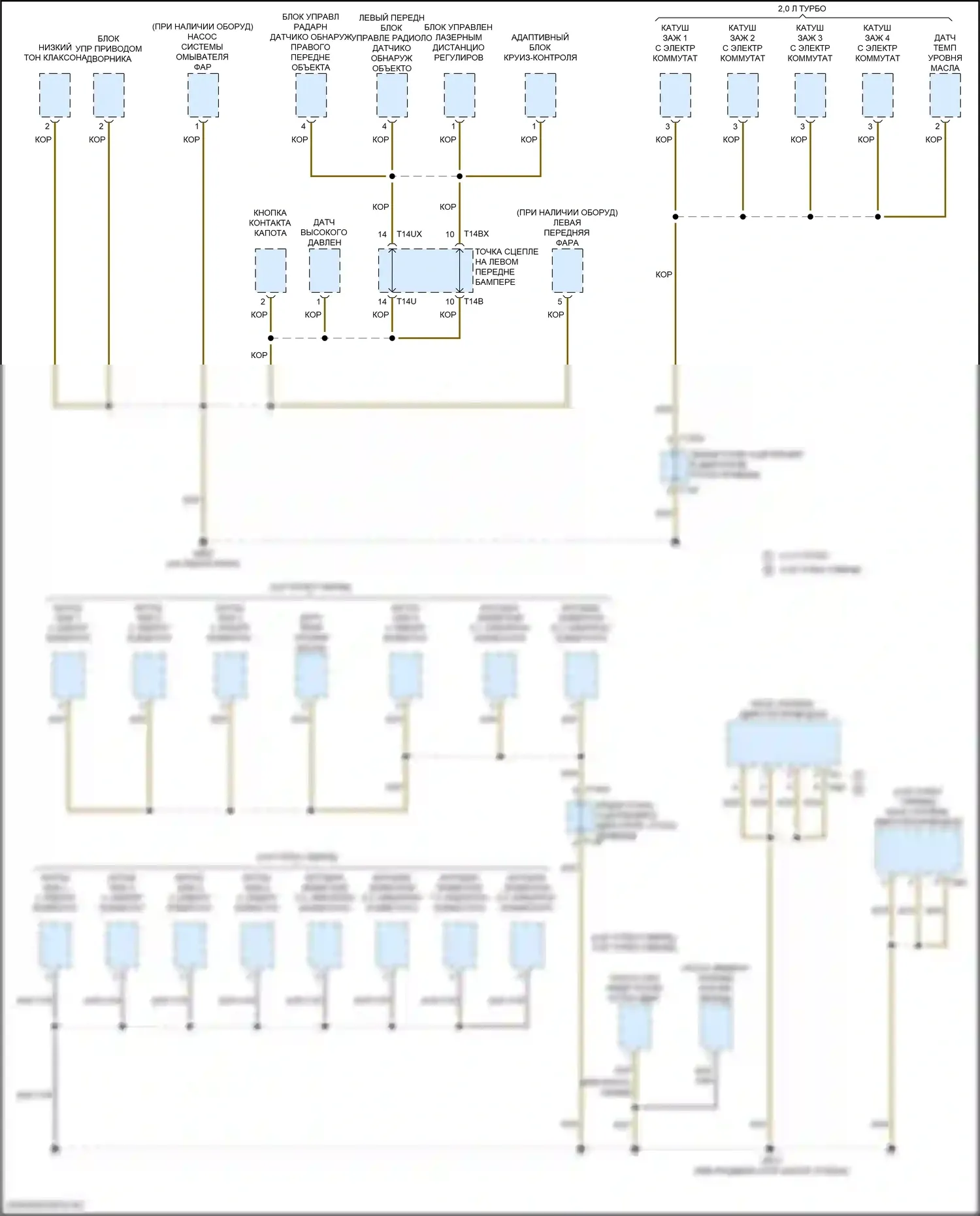 SQ7 Audi 4M рестайлинг (2019-2024): Электросхема распределения массы (9 из 10) 