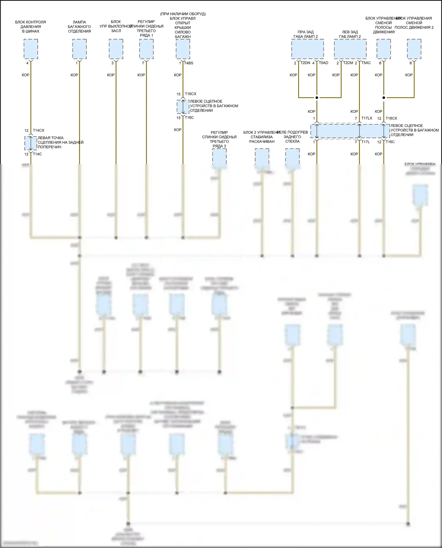 SQ7 Audi 4M рестайлинг (2019-2024): Электросхема разводки массы (1 из 10) 