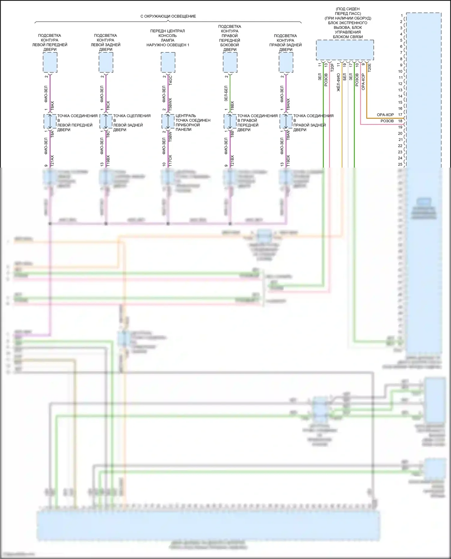 SQ8 Audi I рестайлинг (2023-2024): Can шина электросхема (9 из 9) 