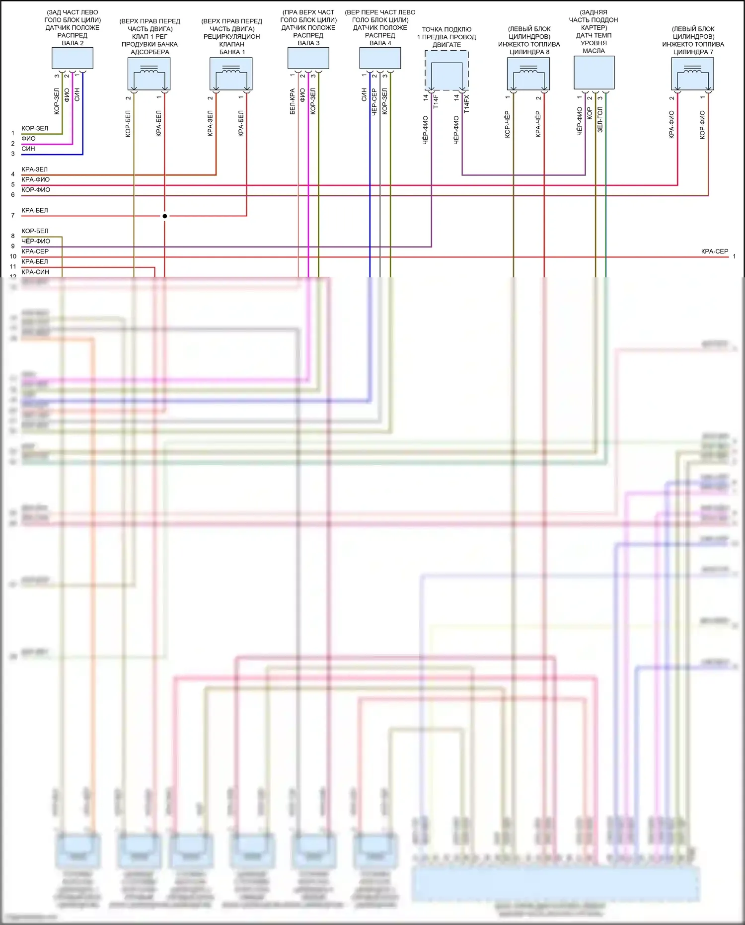 SQ8 Audi I рестайлинг (2023-2024): Электросхема двигателя 4.0l turbo hybrid (10 из 15) 