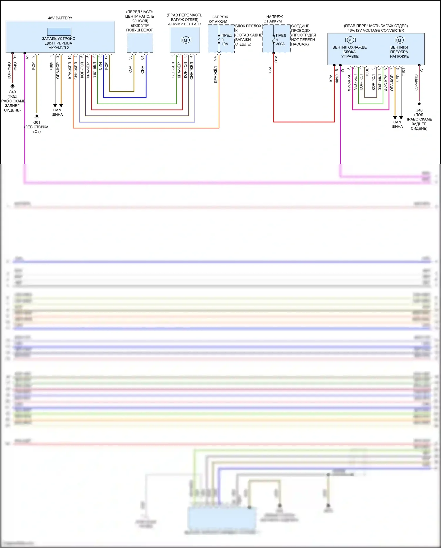 SQ8 Audi I рестайлинг (2023-2024): Электросхема двигателя 4.0l turbo hybrid (12 из 15) 