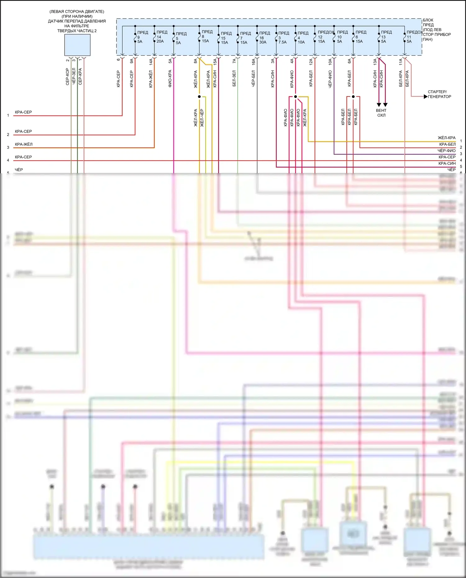SQ8 Audi I рестайлинг (2023-2024): Электросхема двигателя 4.0l turbo hybrid (2 из 15) 