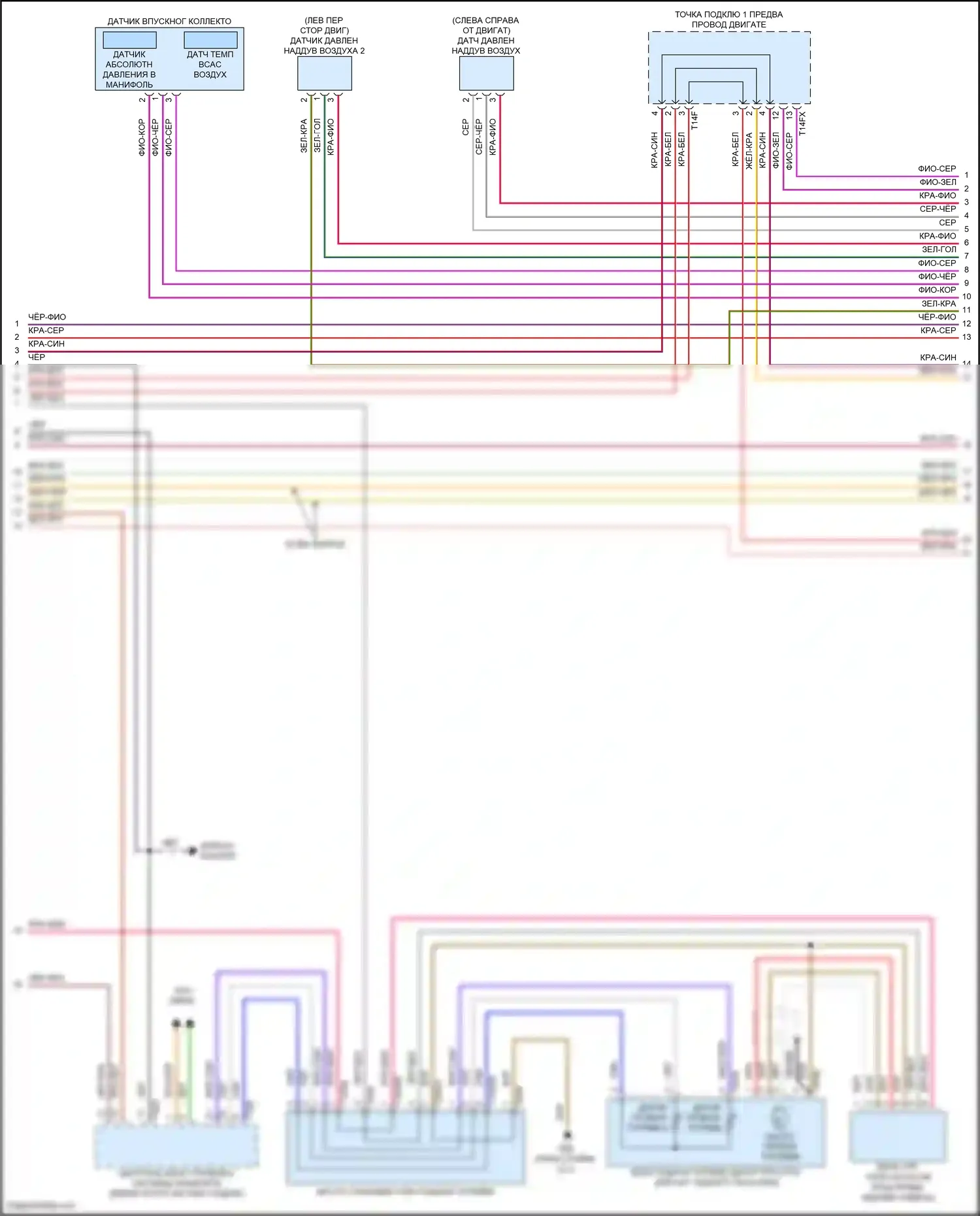 SQ8 Audi I рестайлинг (2023-2024): Электросхема двигателя 4.0l turbo hybrid (4 из 15) 