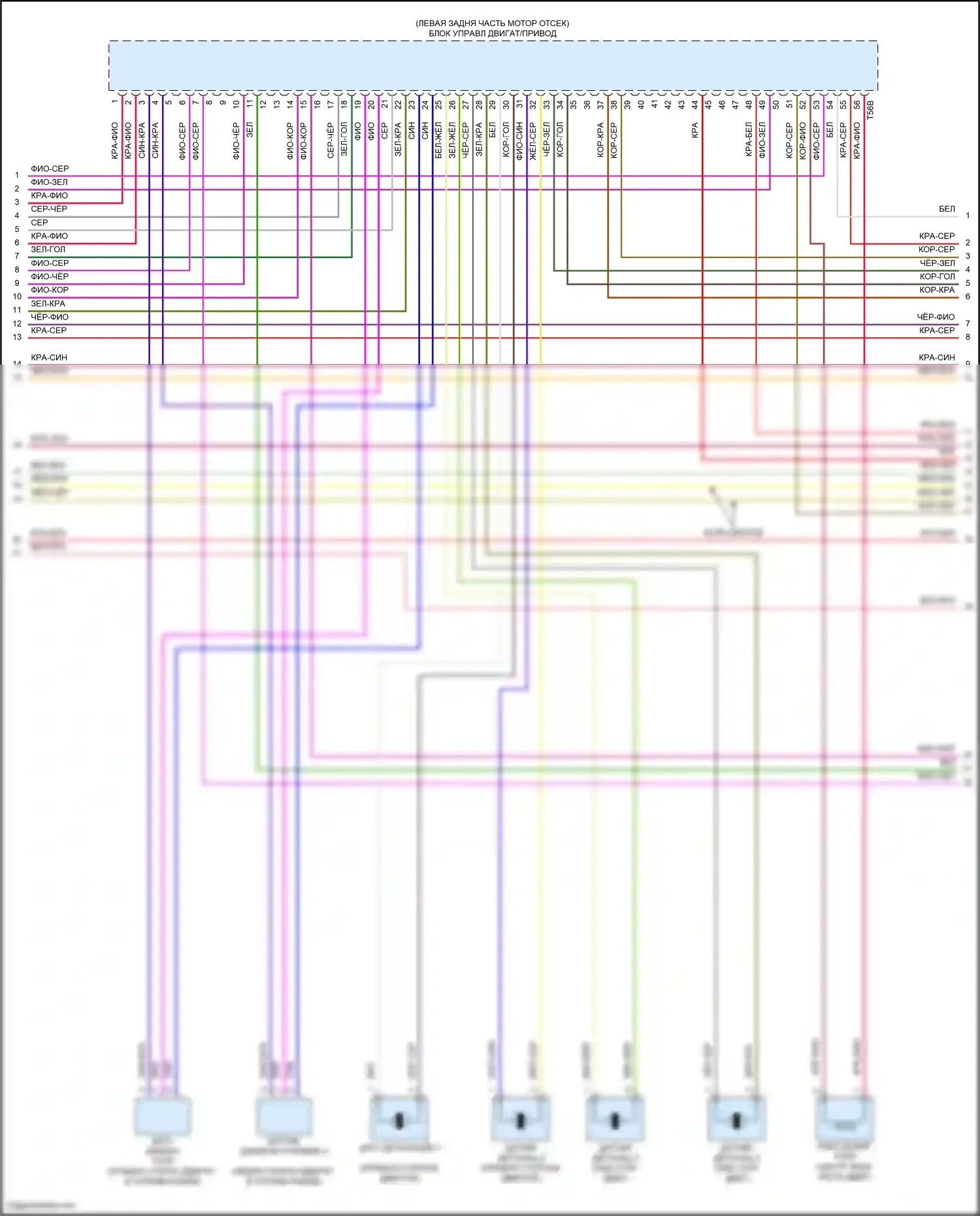 SQ8 Audi I рестайлинг (2023-2024): Электросхема двигателя 4.0l turbo hybrid (5 из 15) 