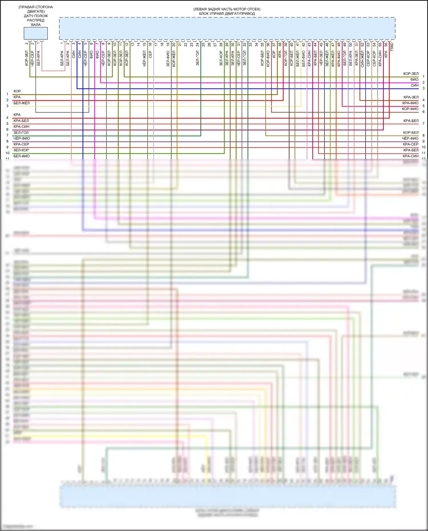 SQ8 Audi I рестайлинг (2023-2024): Электросхема двигателя 4.0l turbo hybrid (9 из 15) 