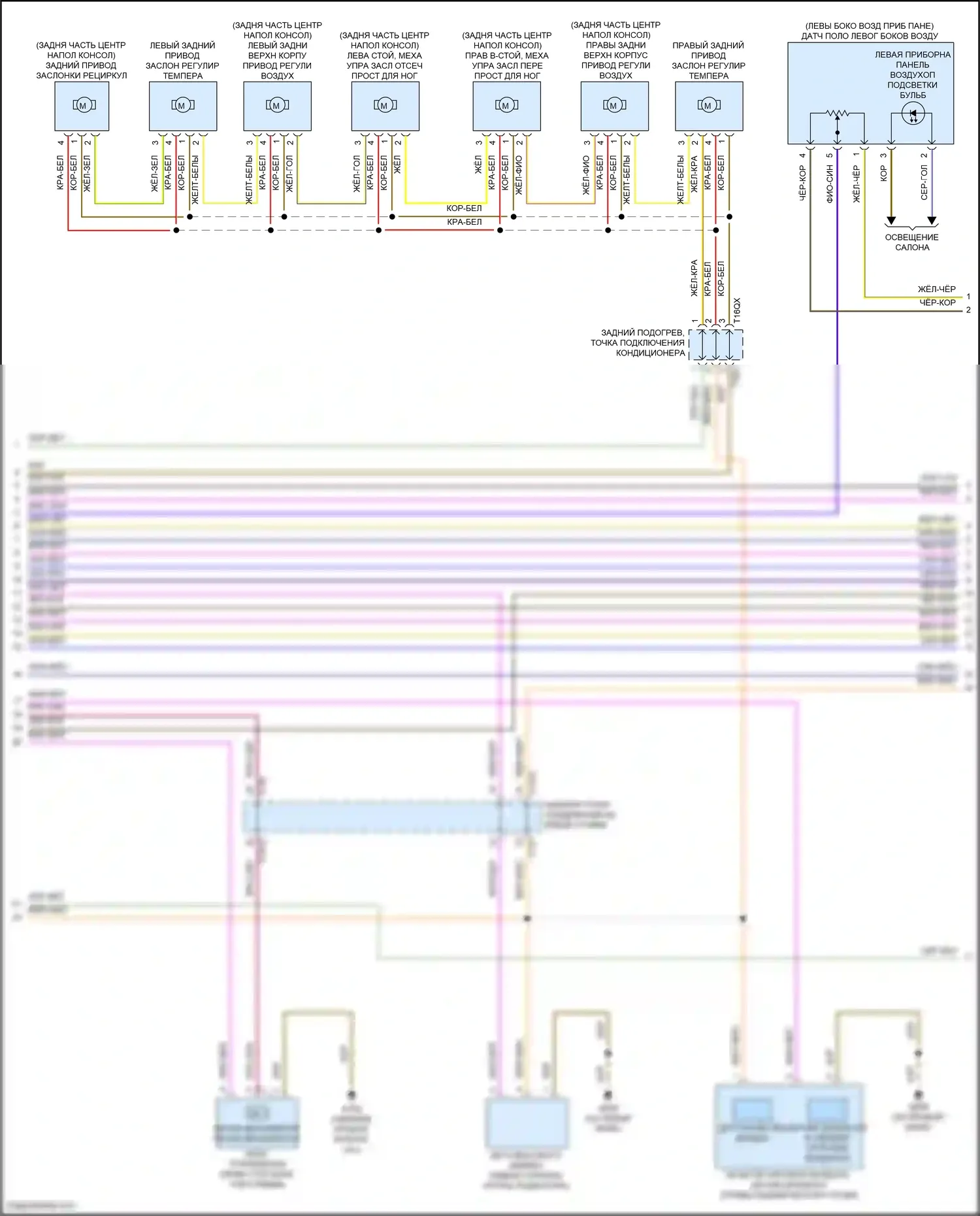 SQ8 Audi I рестайлинг (2023-2024): Электросхема климат контроля, без climat (4 из 6) 