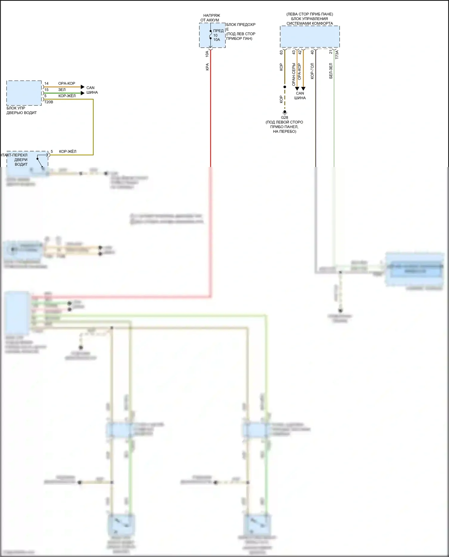 SQ8 Audi I рестайлинг (2023-2024): Электросхема утора 