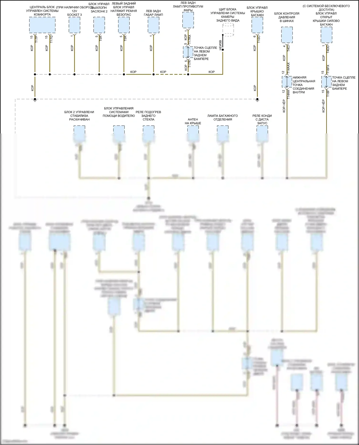 SQ8 Audi I рестайлинг (2023-2024): Электросхема разводки массы (4 из 7) 