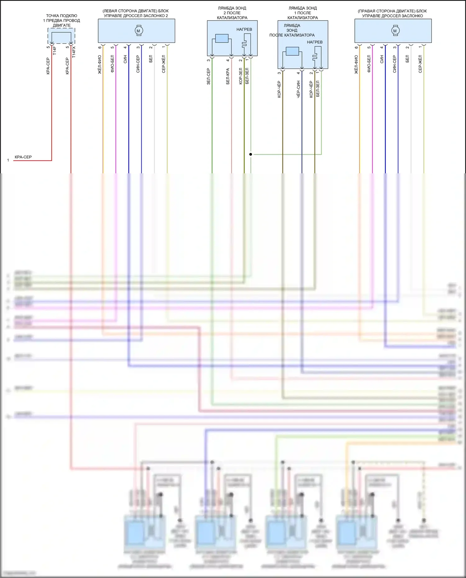 SQ8 Audi I (2019-2023): Электросхема двигателя 4.0l turbo hybrid (11 из 12) 