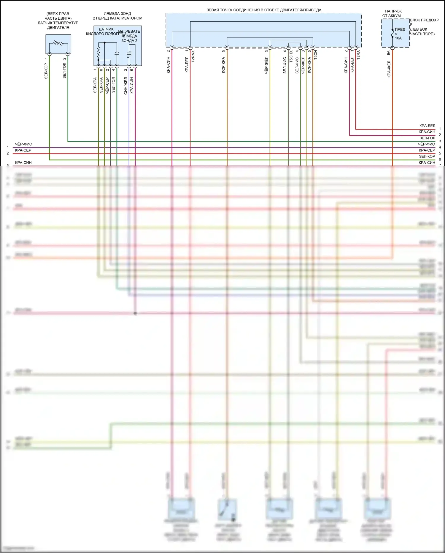 SQ8 Audi I (2019-2023): Электросхема двигателя 4.0l turbo hybrid (7 из 12) 