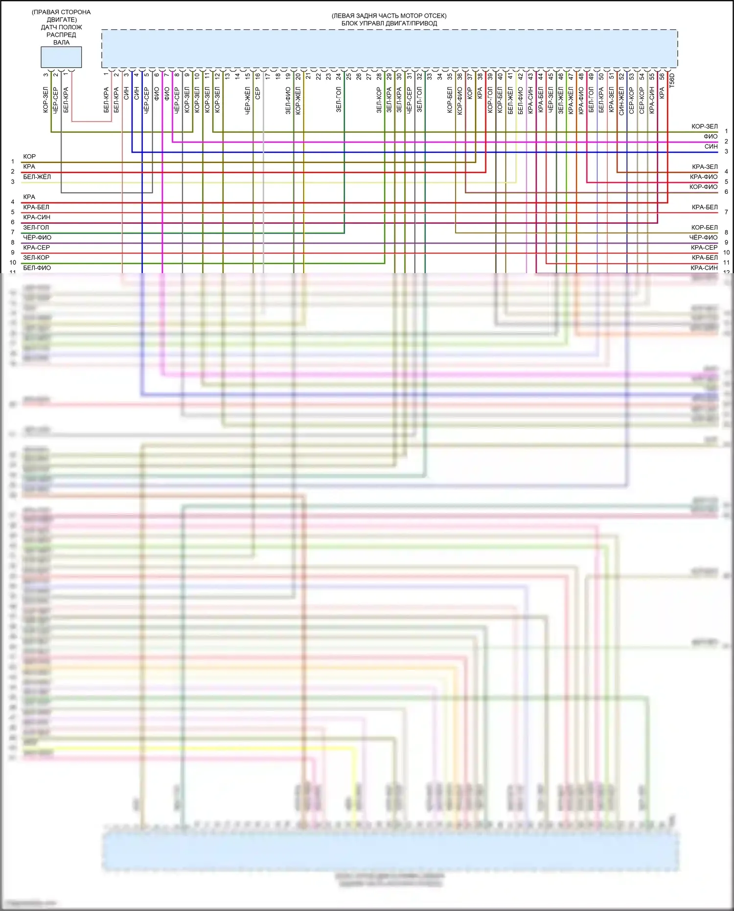 SQ8 Audi I (2019-2023): Электросхема двигателя 4.0l turbo hybrid (9 из 12) 