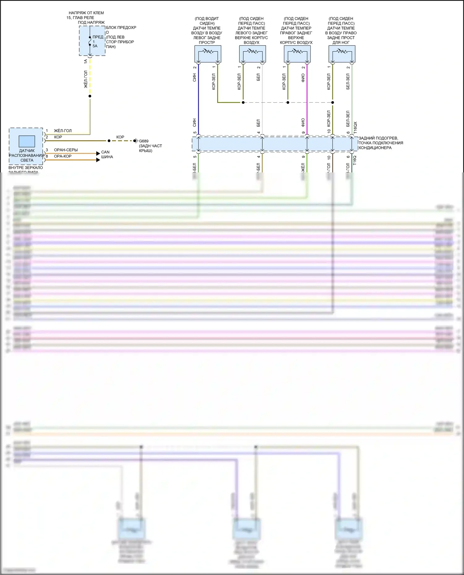 SQ8 Audi I (2019-2023): Электросхема климат контроля, без климата (3 из 6) 