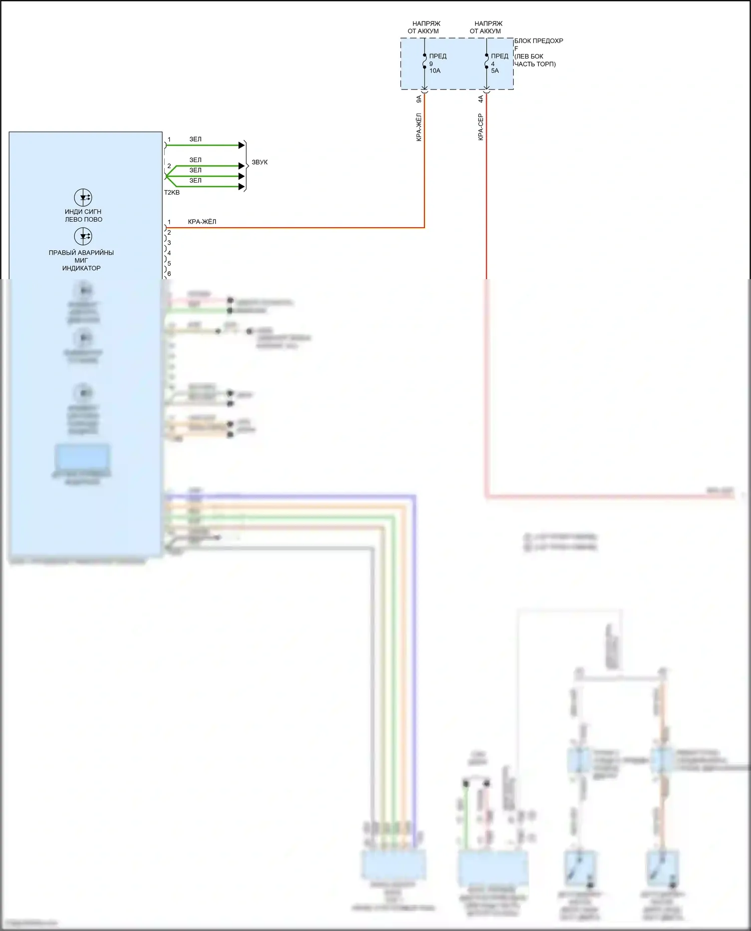 SQ8 Audi I (2019-2023): Электросхема приборной панели, с активным информационным дисплеем fpk (1 из 2) 