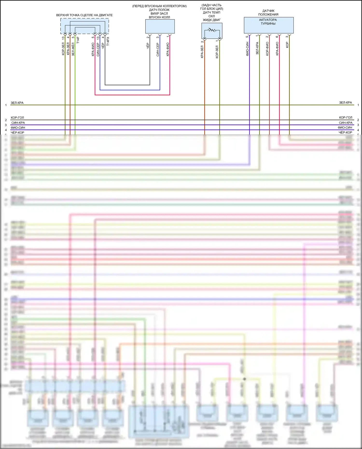 TT RS Audi 8S рестайлинг (2019-2024): Электросхема двигателя 2.0л турбо, дха (5 из 8) 