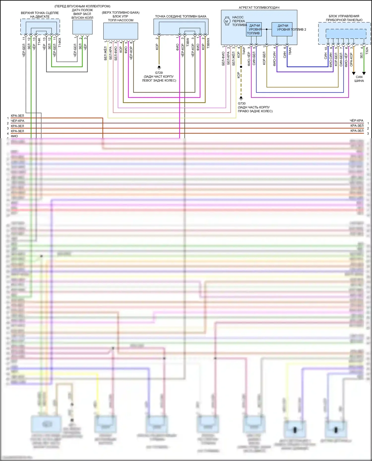TT RS Audi 8S рестайлинг (2019-2024): Электросхема двигателя 2.5л турбо (5 из 8) 