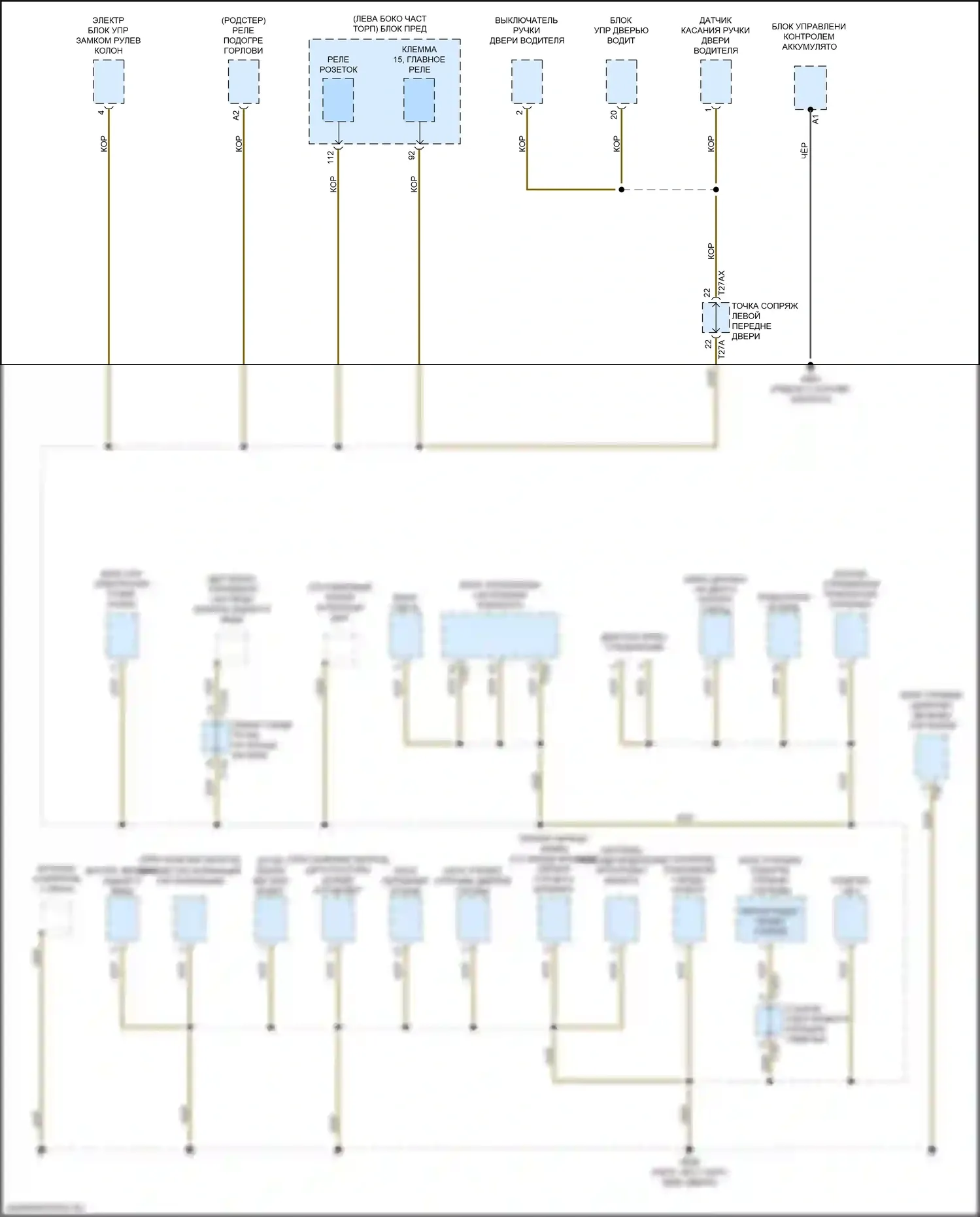 TT RS Audi 8S рестайлинг (2019-2024): Электросхема разводки массы (5 из 6) 