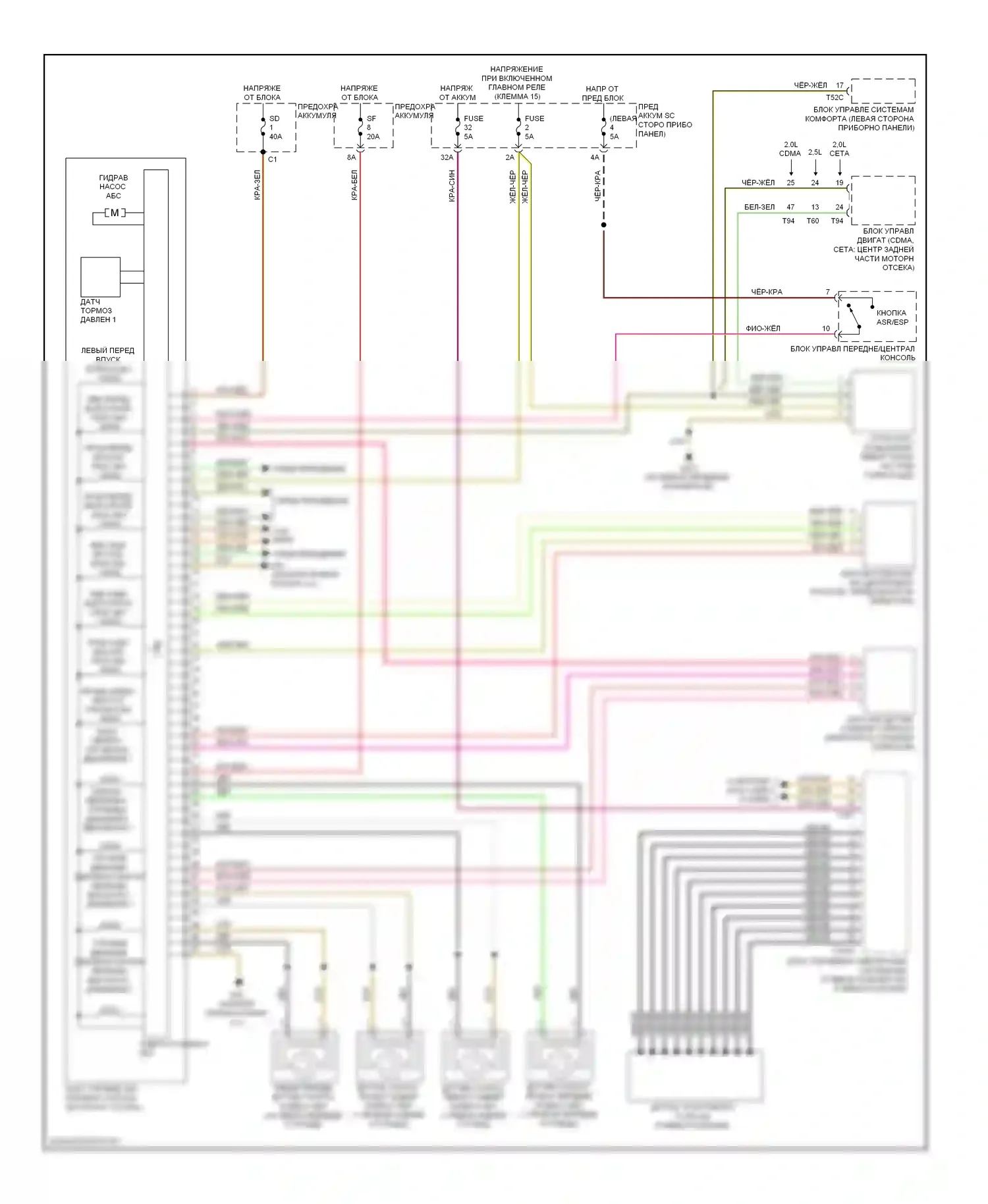 TT Audi 8J рестайлинг (2010-2014): Антиблокировочная система abs электросхема 