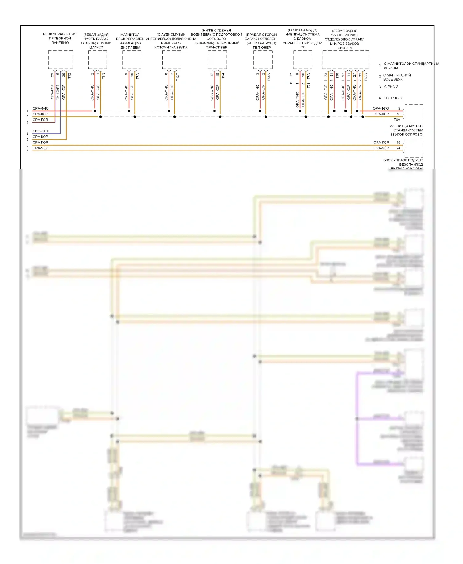 TT Audi 8J рестайлинг (2010-2014): Can шина электросхема (2 из 2) 