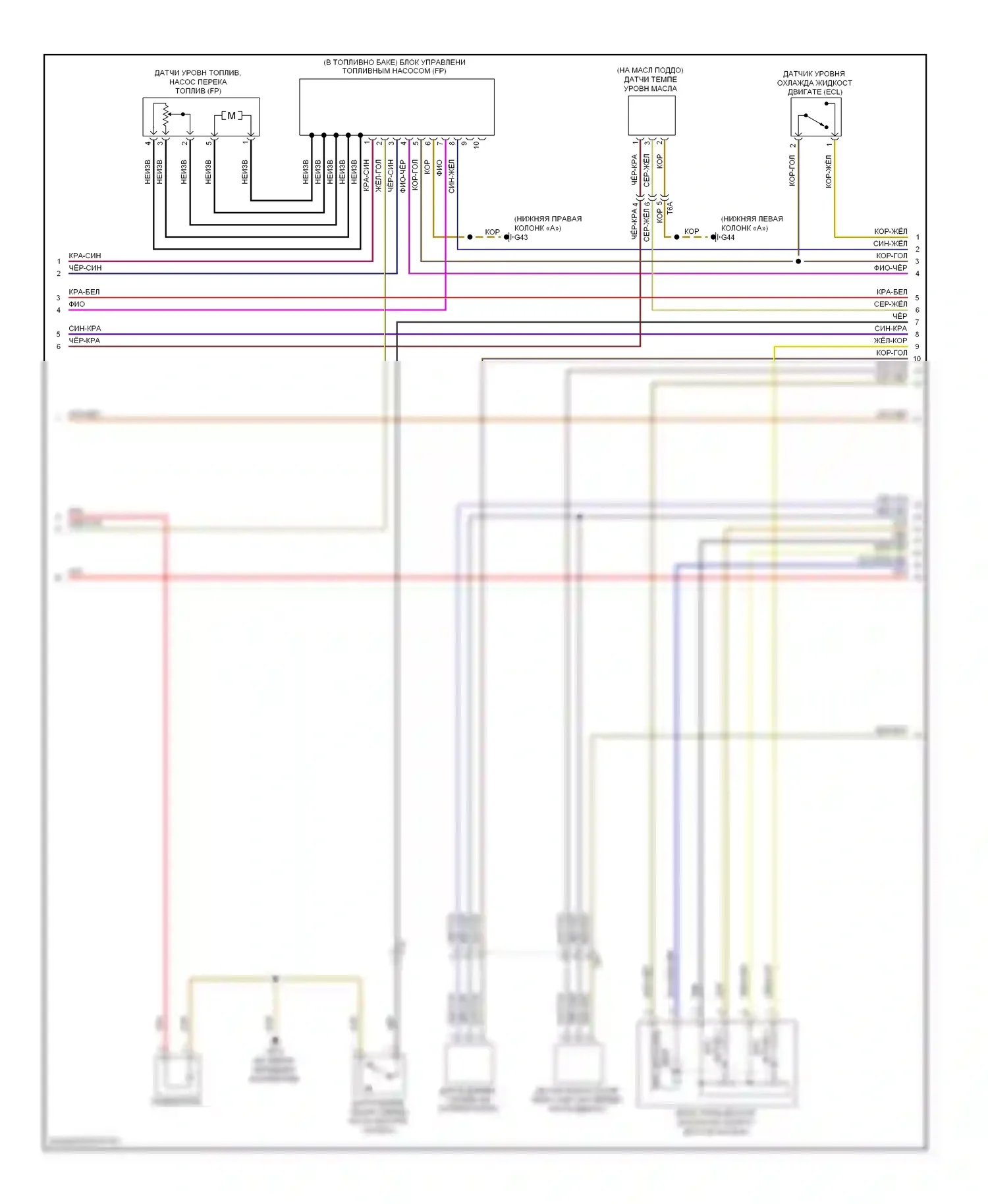 TT Audi 8J рестайлинг (2010-2014): Электросхема двигателя 2.0л турбо, cdma (4 из 6) 
