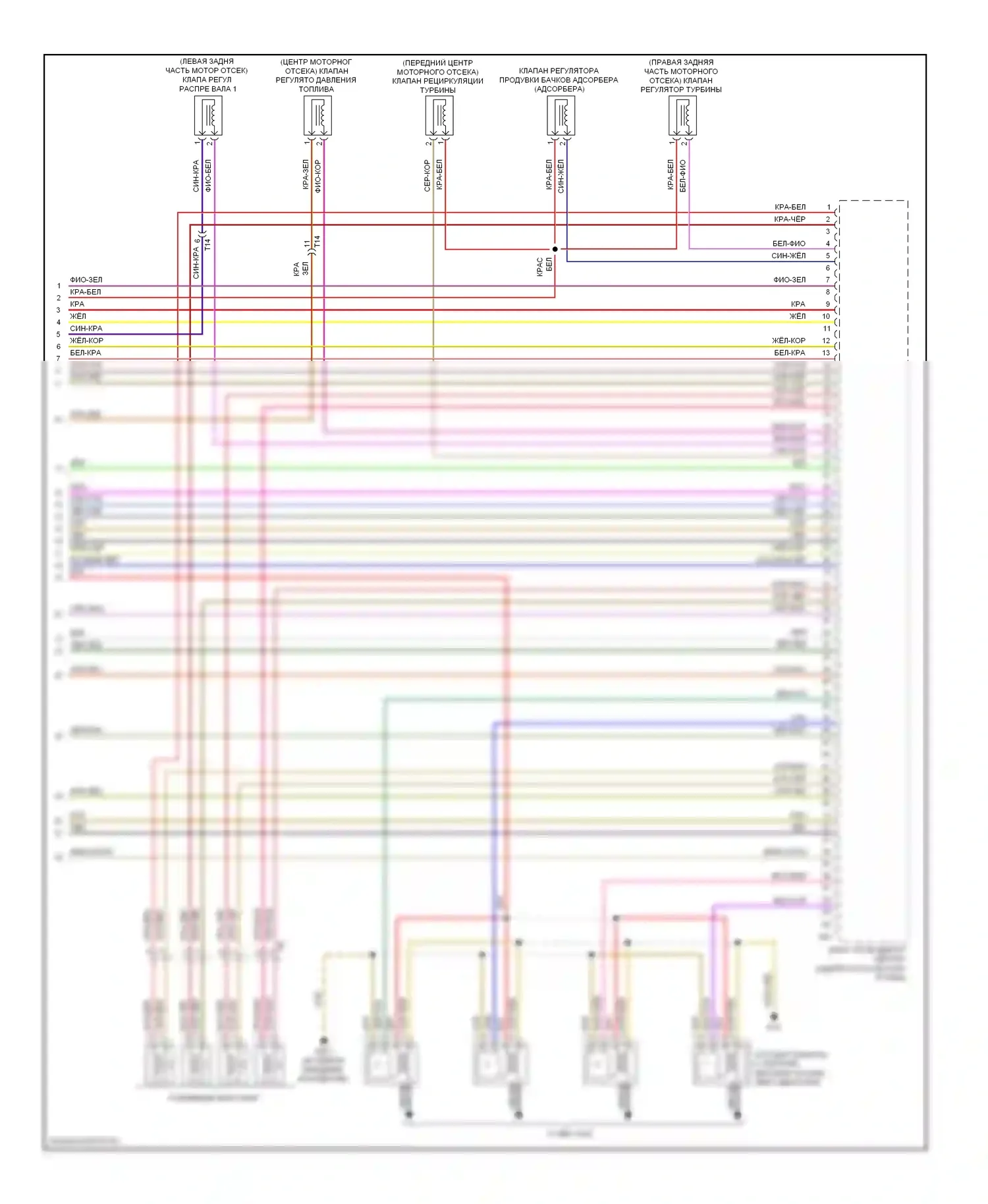 TT Audi 8J рестайлинг (2010-2014): Электросхема двигателя 2.0л турбо, cdma (6 из 6) 