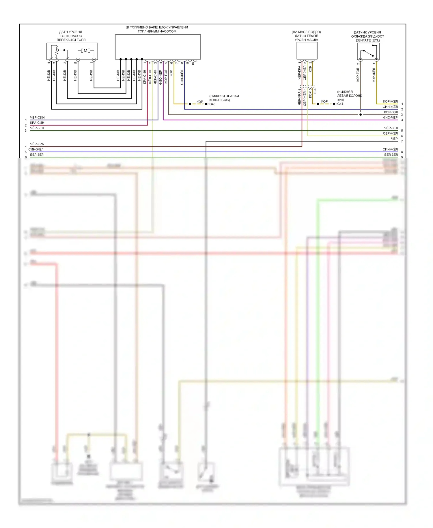 TT Audi 8J рестайлинг (2010-2014): Электросхема двигателя 2.5л турбо (4 из 6) 