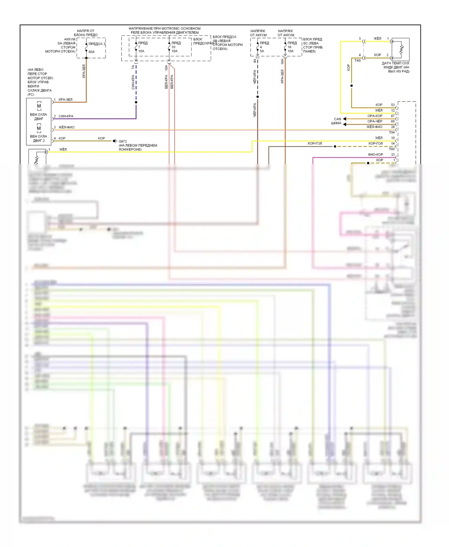 TT Audi 8J рестайлинг (2010-2014): Электросхема климат контроля (2 из 2) 